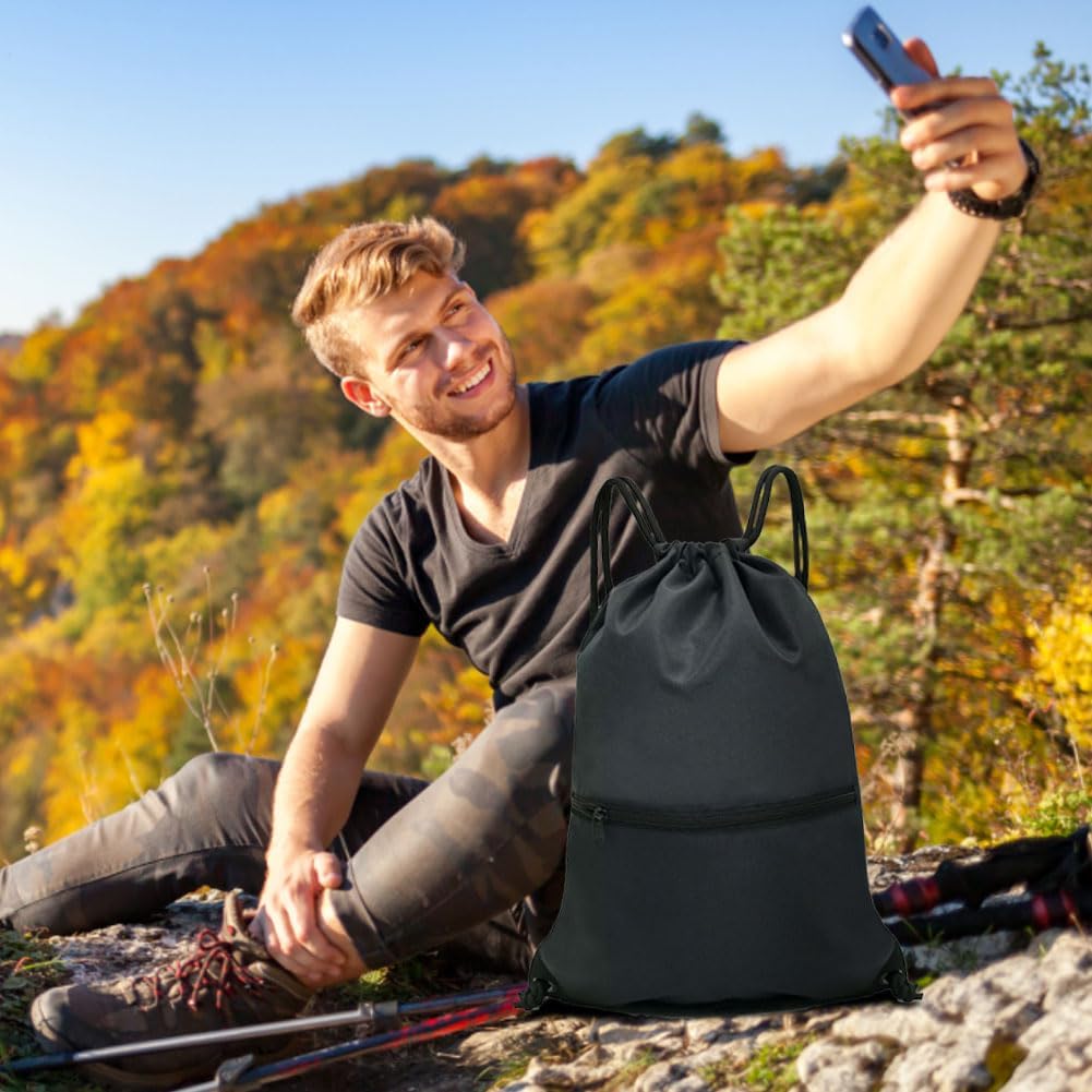 HOLYLUCK Drawstring Backpack Bag Sport Gym Sackpack