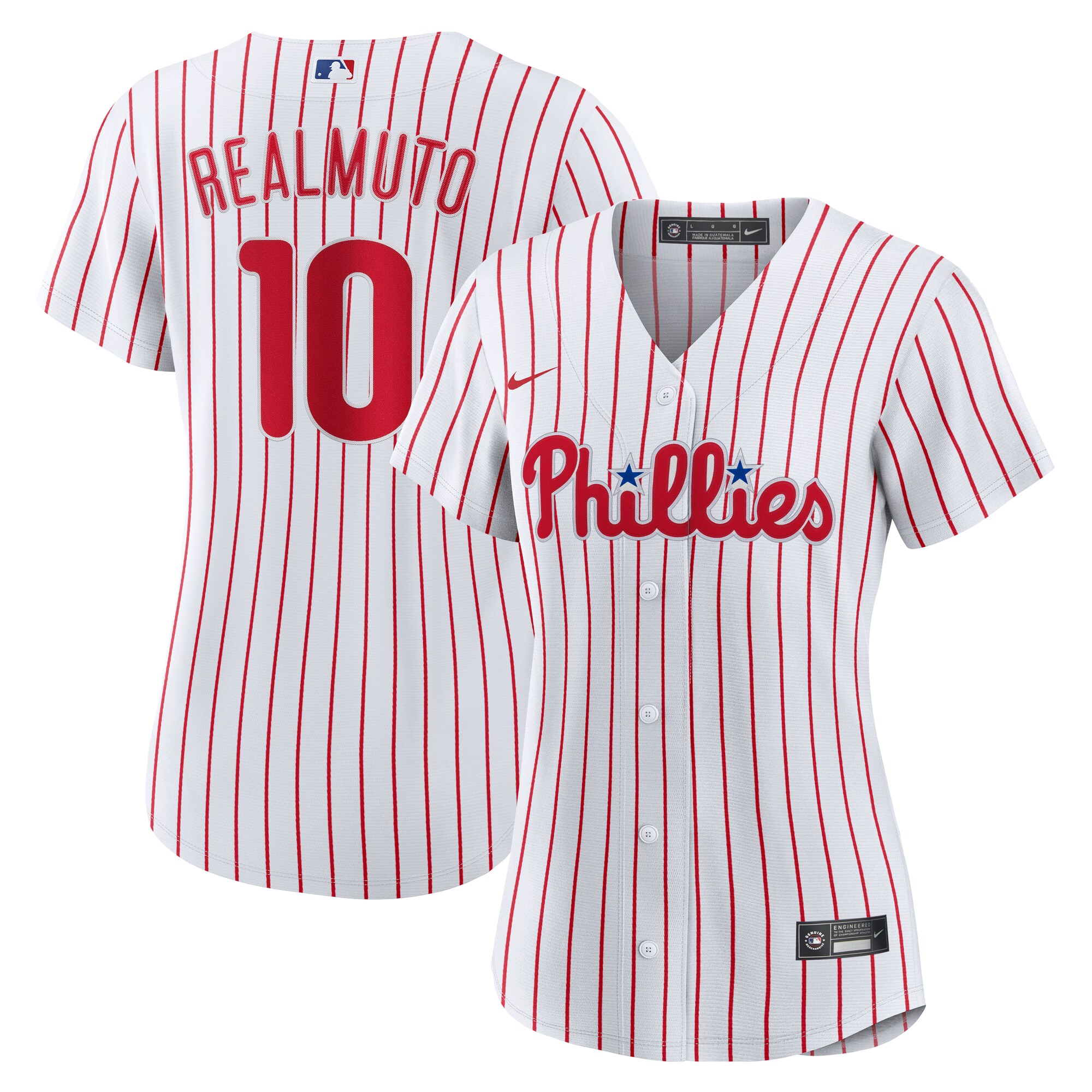 Women's Philadelphia Phillies J.T. Realmuto Nike White Home Replica Jersey