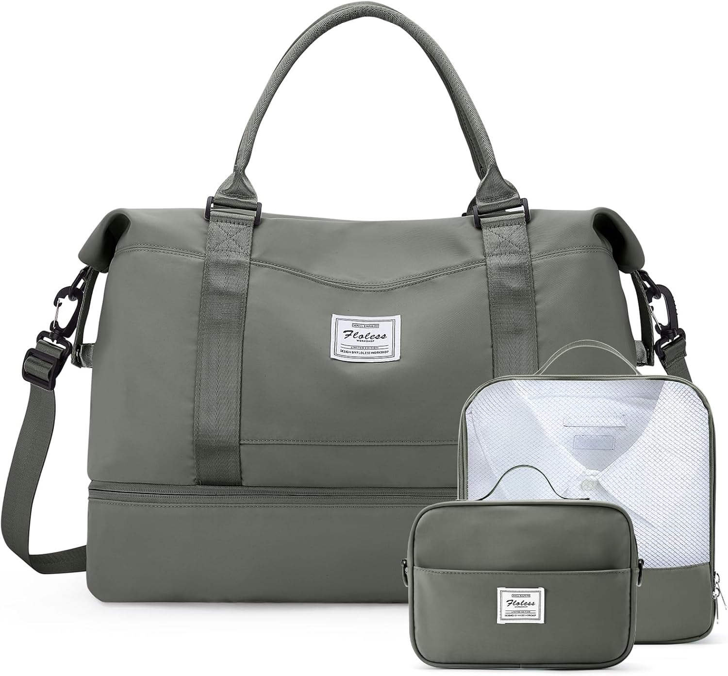 Weekender Bags for Women,Personal Item Travel Bag with Shoes Compartment,Overnight Travel Duffel Bag with Toiletry Bag