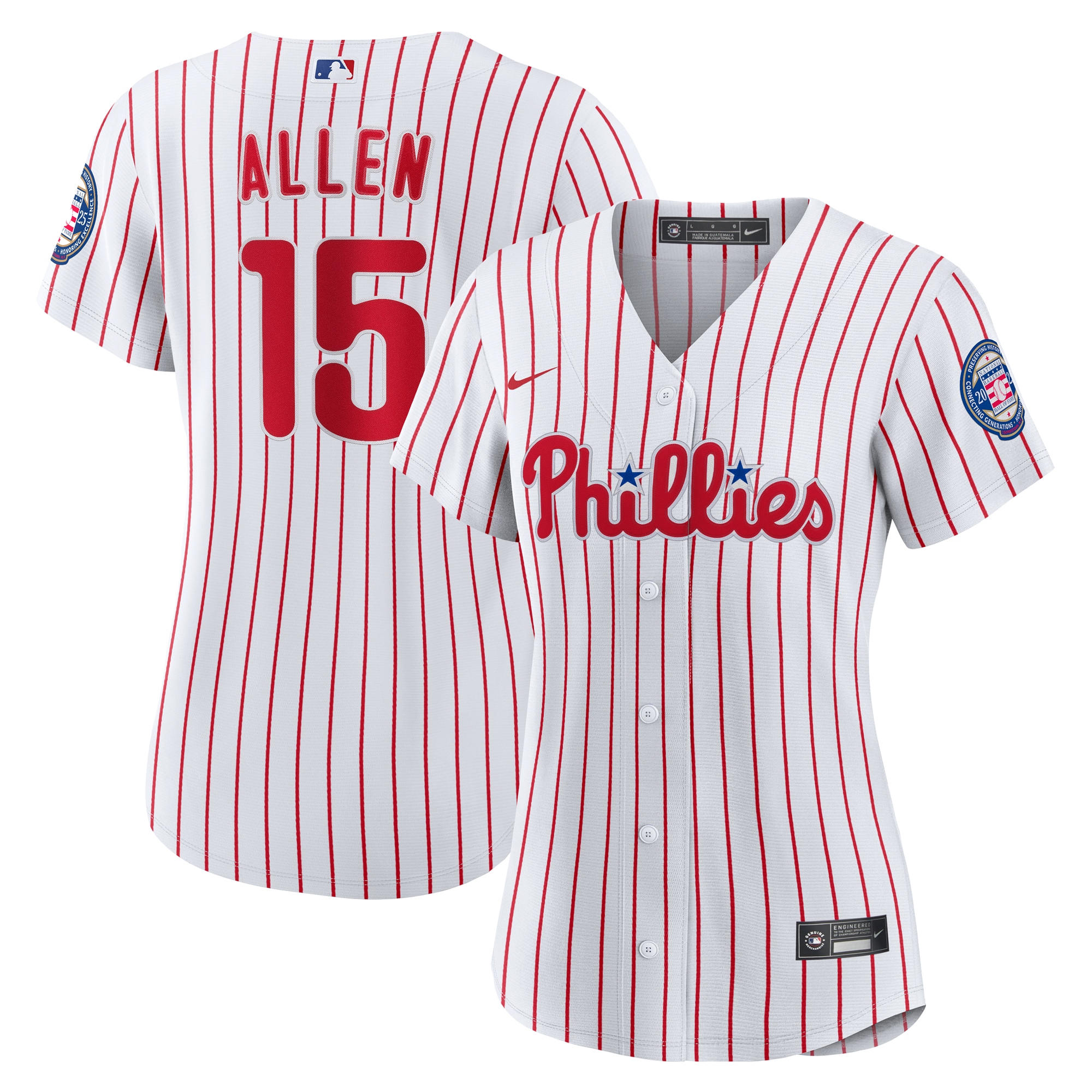 Women's Philadelphia Phillies Dick Allen Nike White 2025 Baseball Hall of Fame Replica Jersey