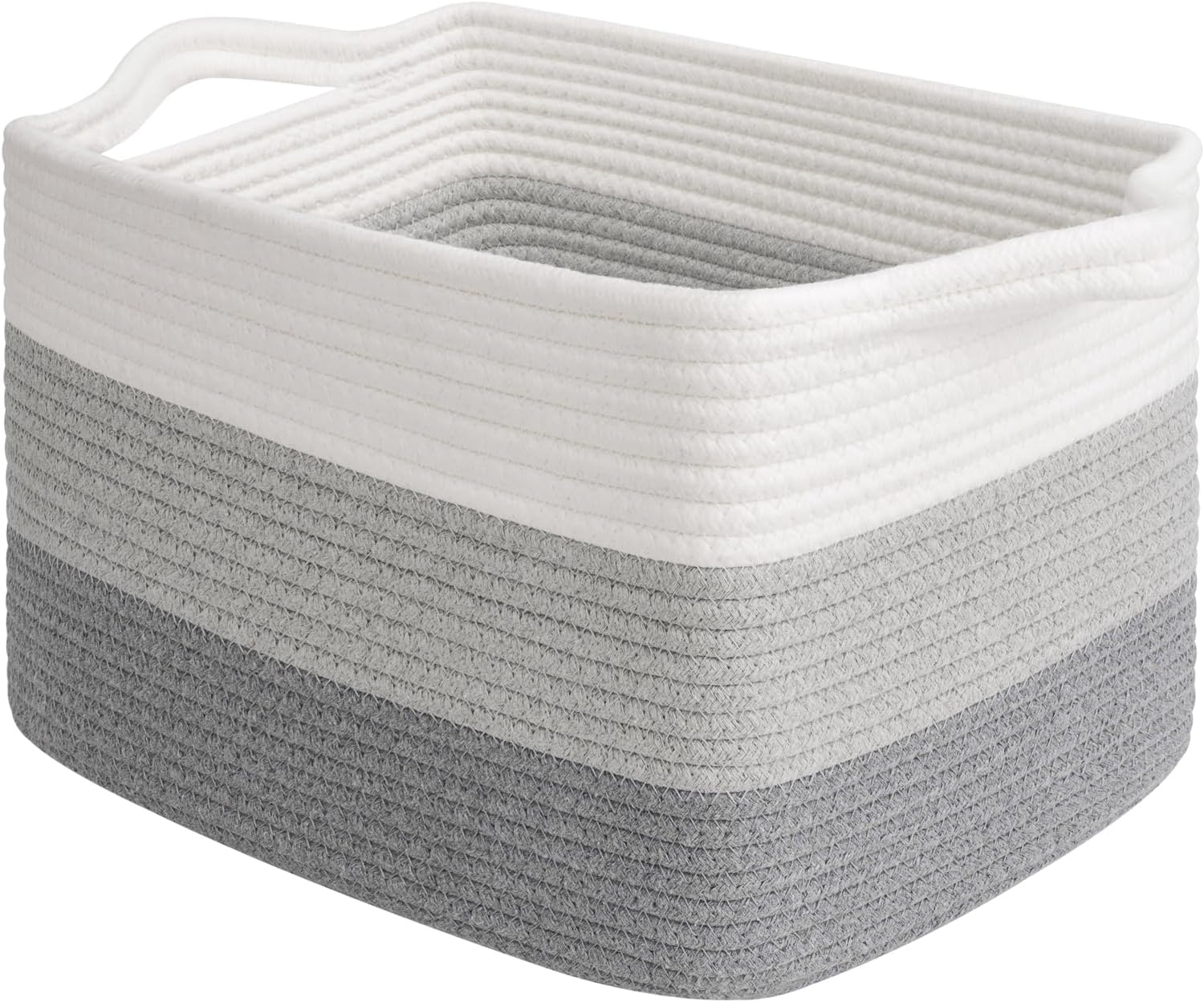 Goodpick Cube Storage Bins - Towel, Book, Cloth, Shoes, Closet Shelf Woven Baskets for Office, Baby Laundry, Toys, 13''x10''x9''
