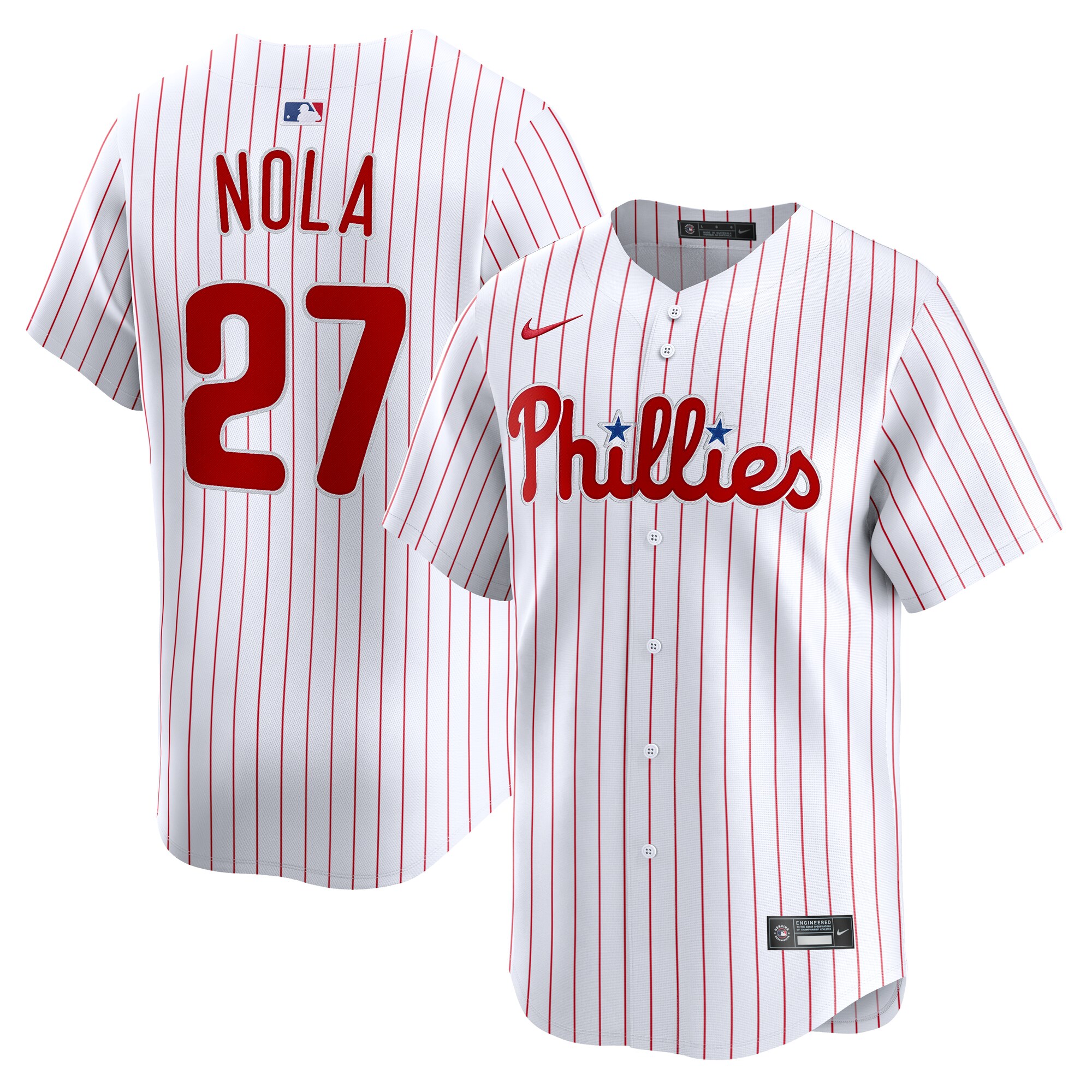 Men's Philadelphia Phillies Aaron Nola Nike White Home Limited Player Jersey