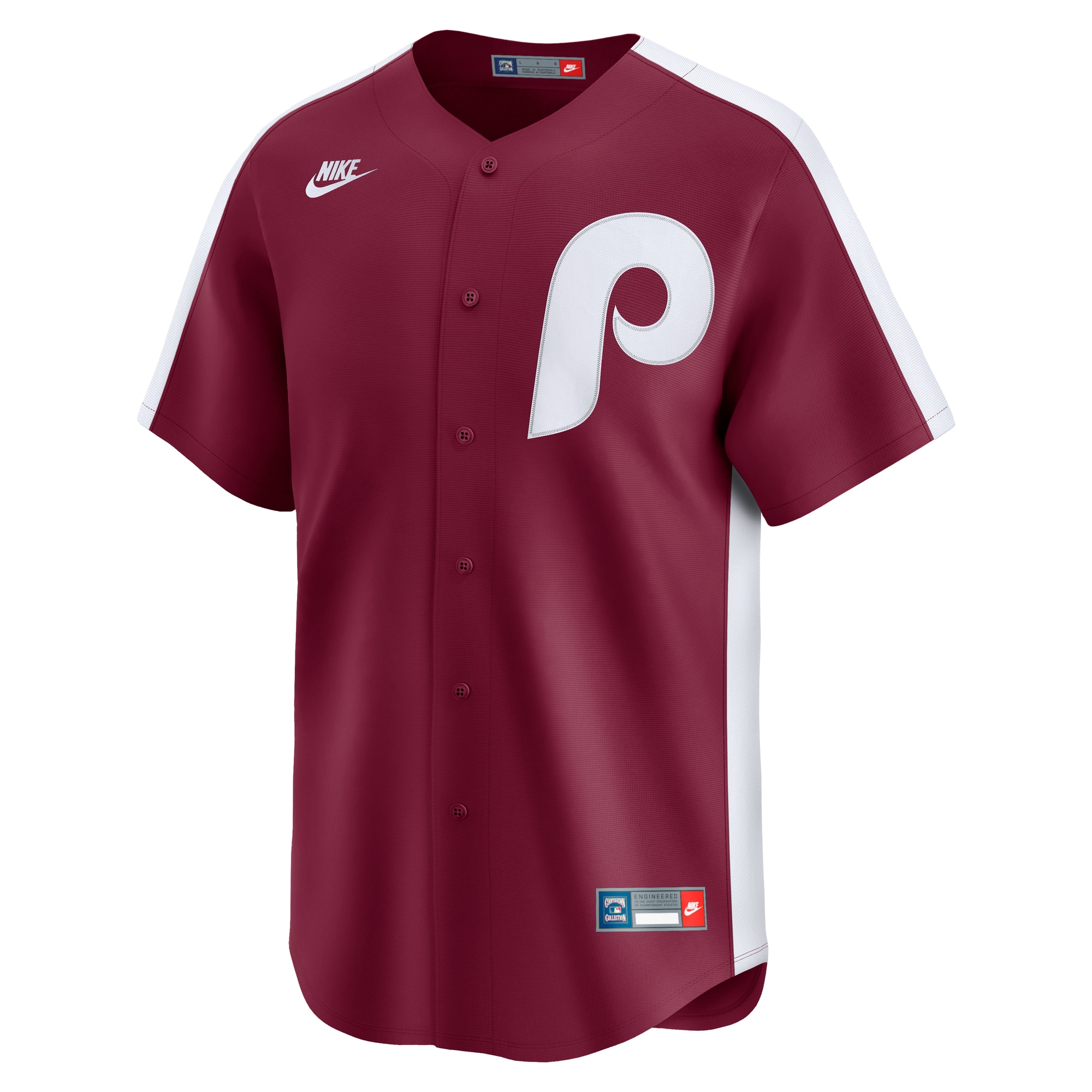 Men's Philadelphia Phillies Nike Maroon Throwback Cooperstown Collection Limited Jersey