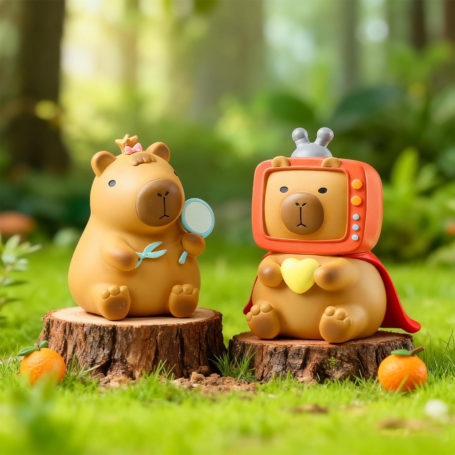 Capybara Blind Box Figures, Random Design Action Figures Collectible Toys for Birthday Gift, Home Decorations, Single Box