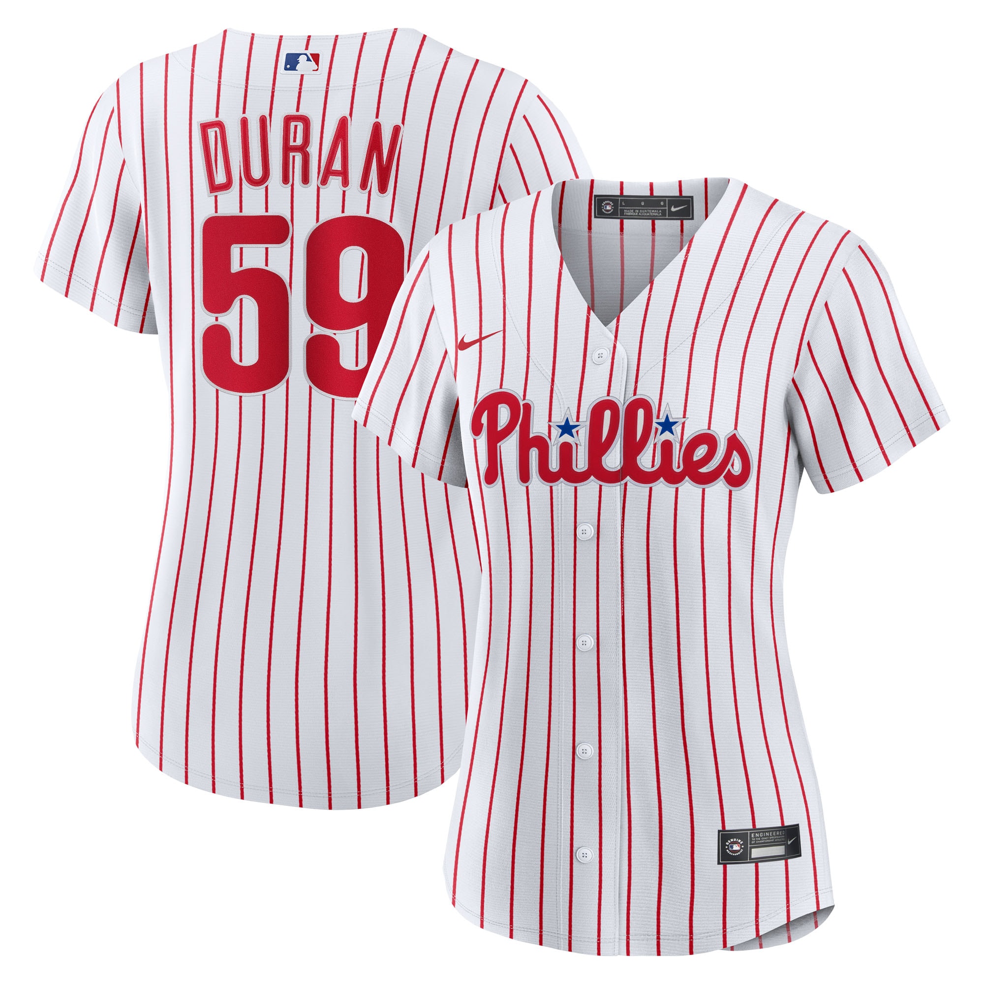 Women's Philadelphia Phillies Jhoan Duran Nike White Home Replica Jersey