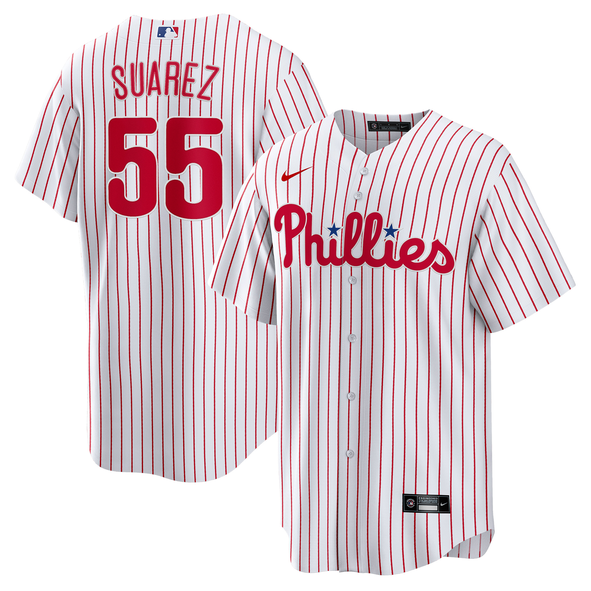 Men's Philadelphia Phillies Ranger Suárez Nike White Home Replica Player Jersey