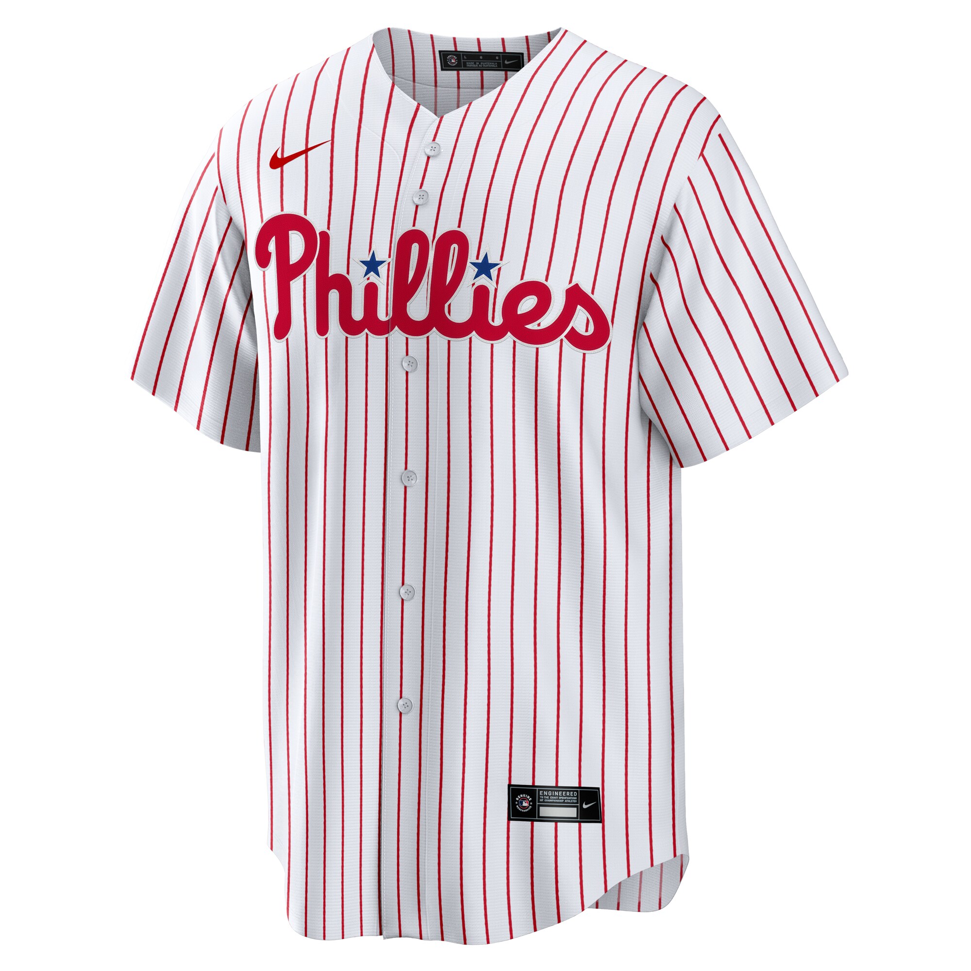 Men's Philadelphia Phillies  Nike White #1 Dad Home Replica Jersey