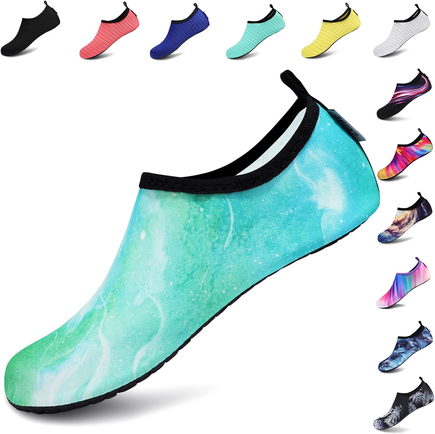 VIFUUR Water Sports Shoes Barefoot Quick-Dry Aqua Yoga Socks Slip-on for Men Women