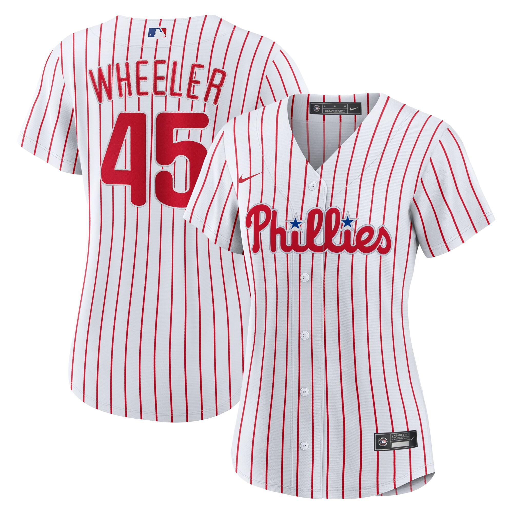 Women's Philadelphia Phillies Zack Wheeler Nike White Home Replica Jersey