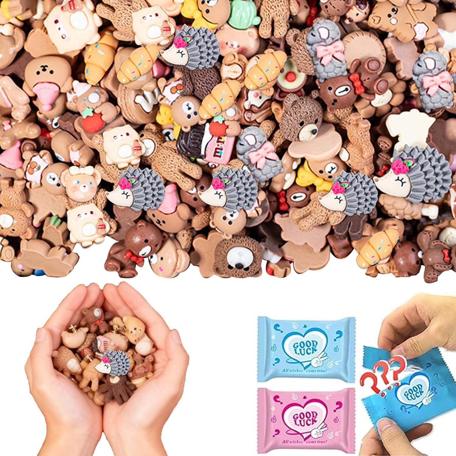24-Pack Mini Stuffed Animals Blind Bags: Bulk Small Stuffed Animals for Kids, Cute Plush Keychains, Party Favors for Kids, Classroom Prizes, Claw Machine Toys, Birthday Gifts