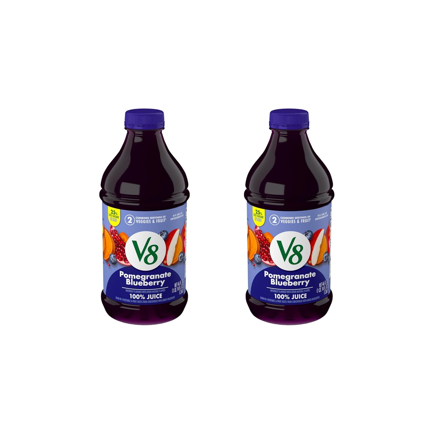 V8 Strawberry Banana 100% Fruit and Vegetable Juice, 46 fl oz Bottle