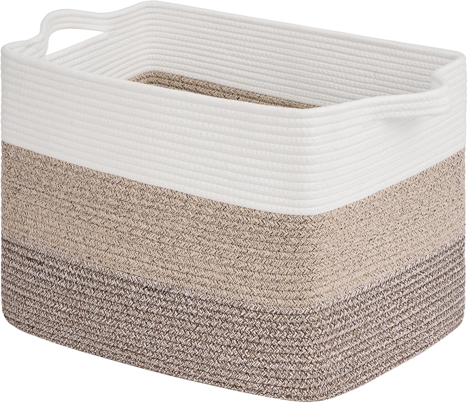 Goodpick Cube Storage Bins - Towel, Book, Cloth, Shoes, Closet Shelf Woven Baskets for Office, Baby Laundry, Toys, 13''x10''x9''