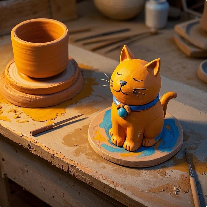 ZEHIQ Premium Air Dry Clay-2.2 lbs Natural White Pottery Clay for Wheel Throwing, Hand Building, Sculpting Molding | No Baking Required, Self-Hardening | Beginner & Professional Artist Supplies(White)