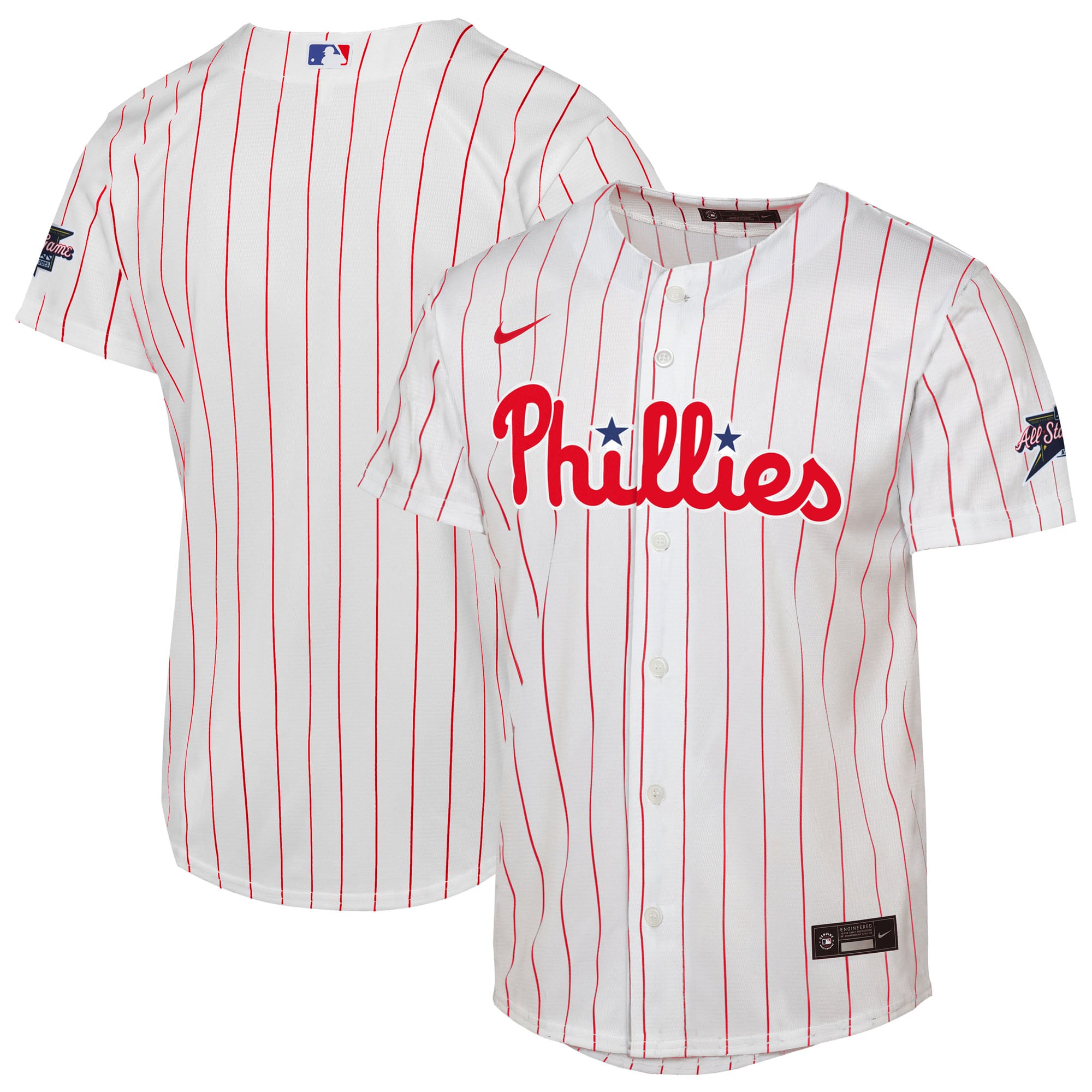Youth Philadelphia Phillies Nike White 2025 MLB All-Star Game Home Replica Jersey
