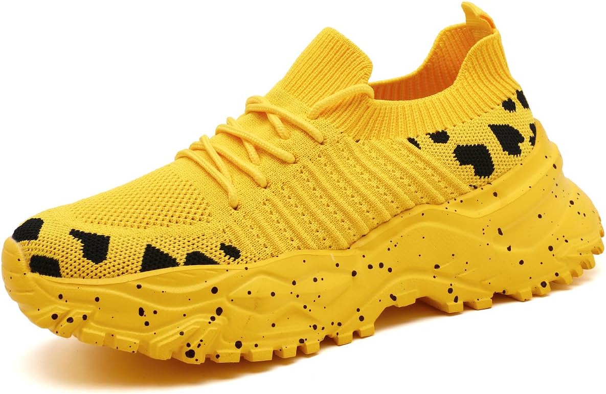 Women Running Shoes Tennis Walking Slip On Sneakers Workout Gym Athletic Jogging Lightweight Breathable Mesh Non-Slip Comfort Sole Cushioned Sports