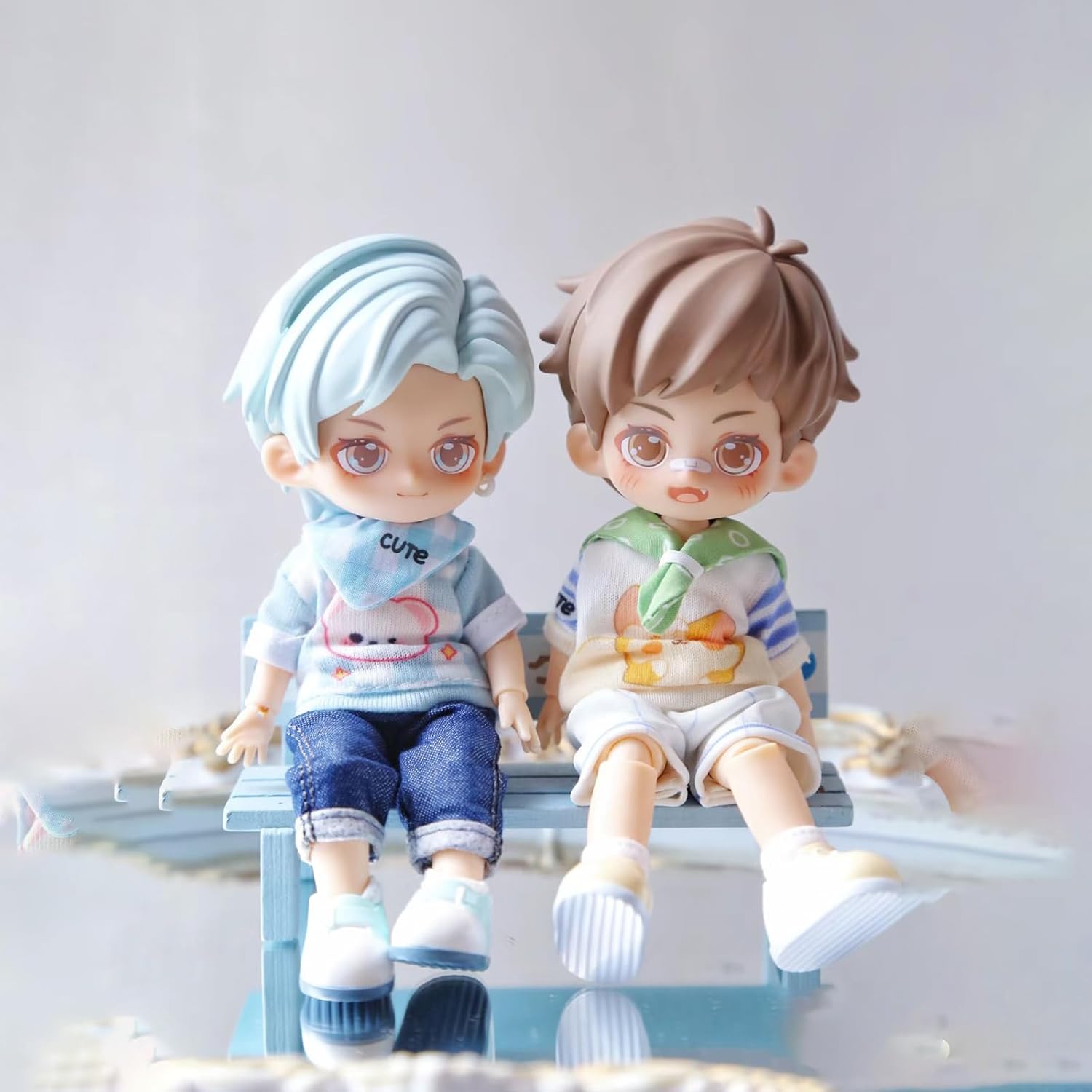 BJD Blind Box,Kawaii PEETSOON Blind Box BJD,PEETSOON Garden Party 1/12 Ball Jointed Collectable Doll Figure Posable Dress Up Doll for Girls Gift Toys