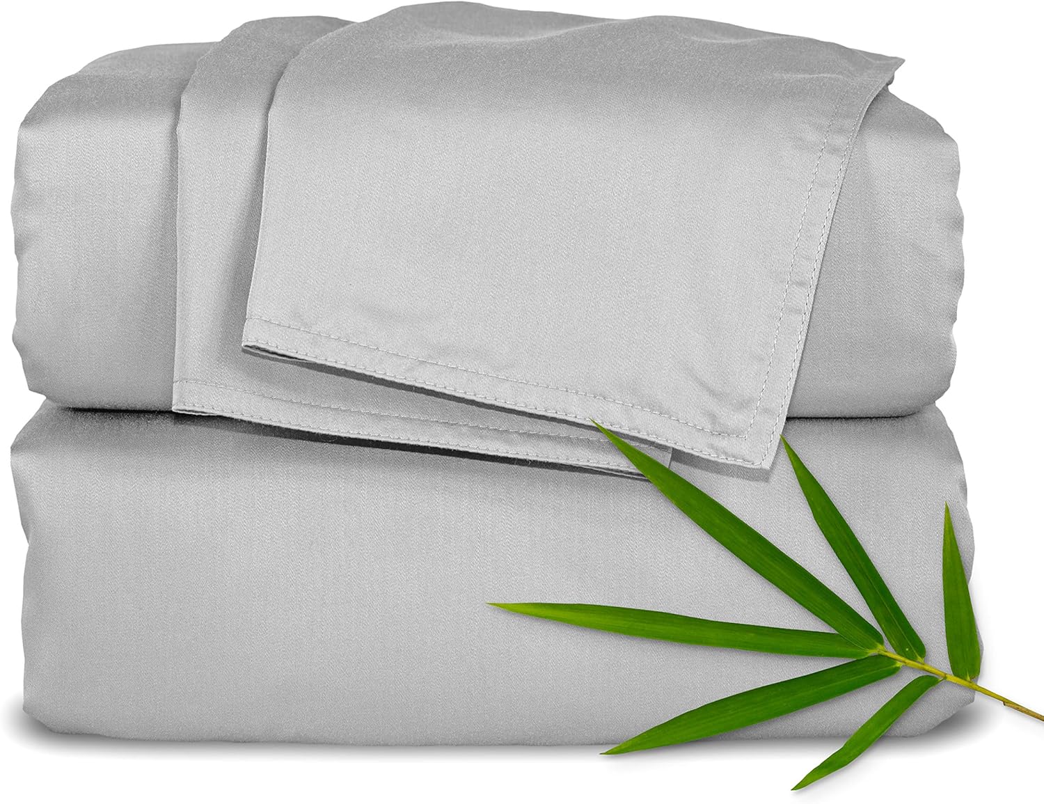 King Sheets by Pure Bamboo, Genuine 100% Organic Viscose Derived from Bamboo Bed Sheet Set, Soft & Cooling, Double Stitching, 2 Year Quality Promise (King, White)