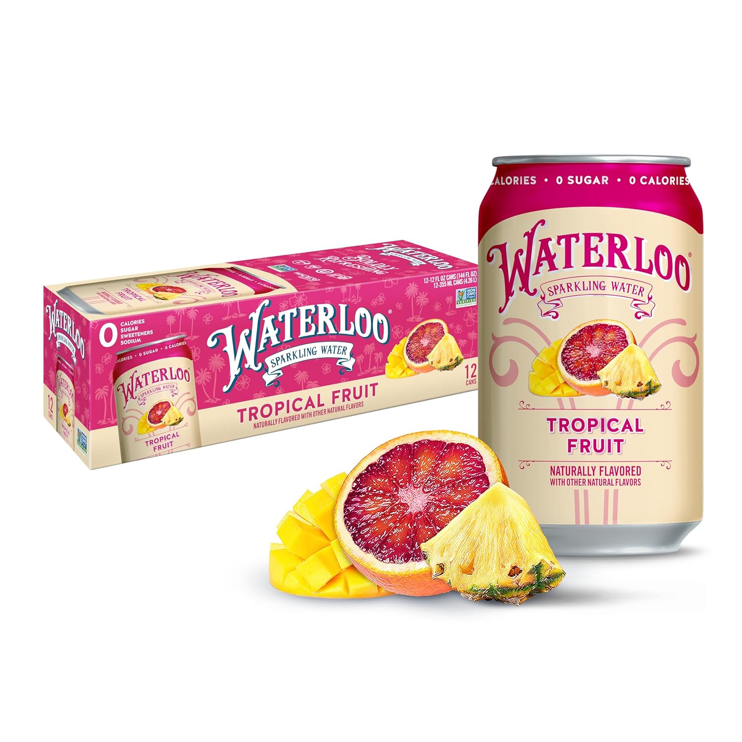 Waterloo Sparkling Water, Blackberry Lemonade Naturally Flavored, 12 Fl Oz Cans (Pack of 12) – Zero Calories and Zero Sugar or Sweeteners