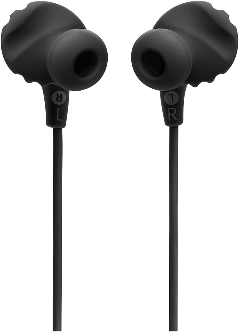 JBL Endurance Run 2 Wired - Waterproof Wired Sports in-Ear Headphones, JBL Pure Bass Sound, Hands-Free Calls, Never Hurt. Never Fall Out. (Black)