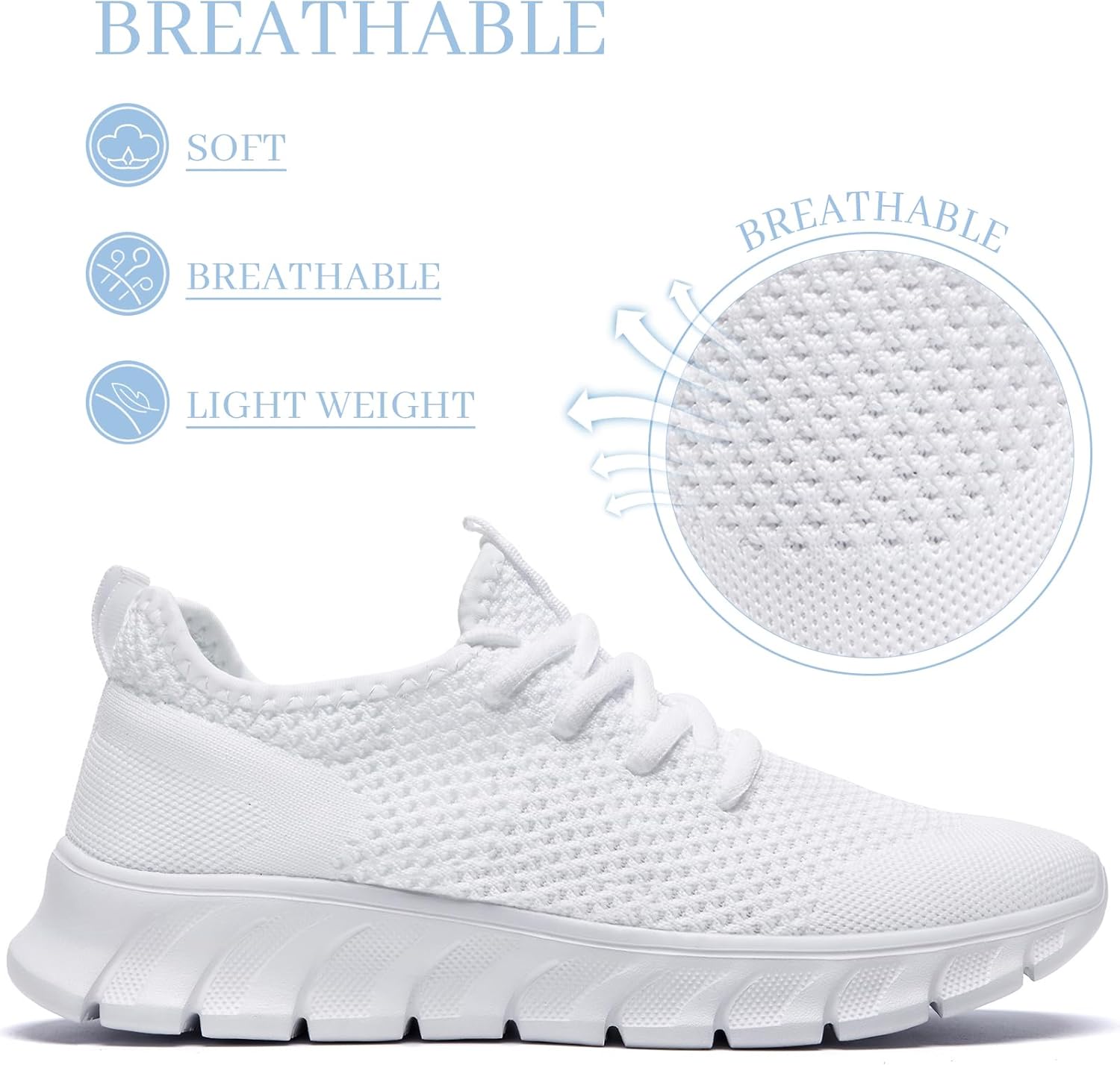 Running Shoes for Men Womens Walking Tennis Gym Sneakers Slip On Comfortable Lightweight Athletic Workout Fashion Sports Shoes