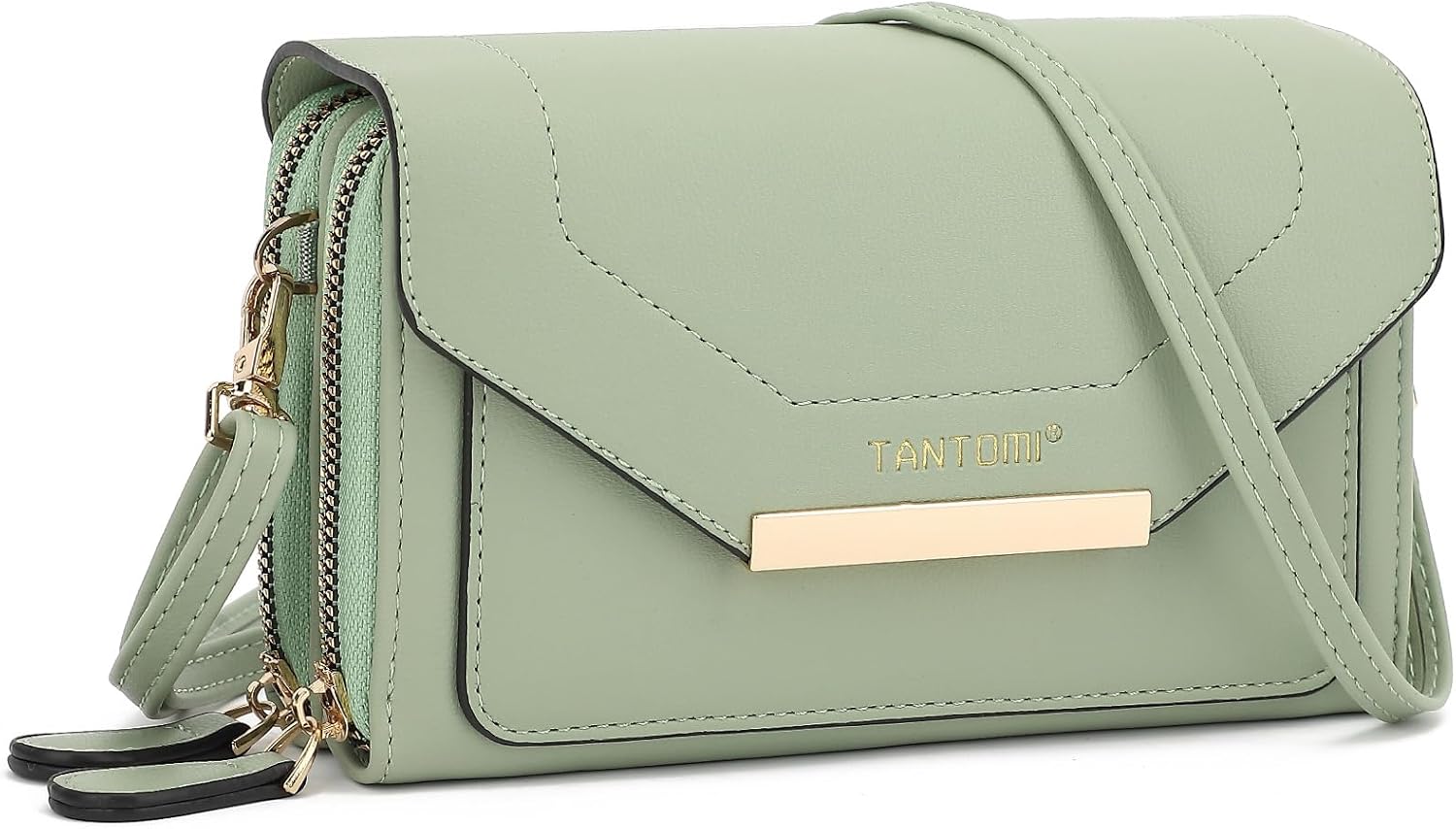 TANTOMI Small Crossbody Purses for Women, Vegan Leather Cell Phone Wallet Purse with Strap, Women's Handbags with Credit Card Slots & Phone Pocket, Carteras para Mujer