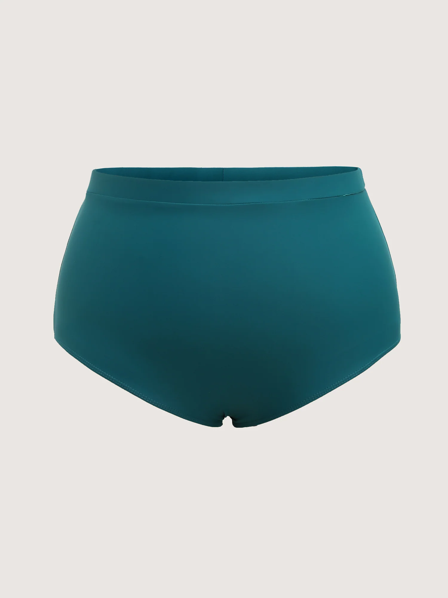 Belted Lotus Leaf Sleeve Swim Dress