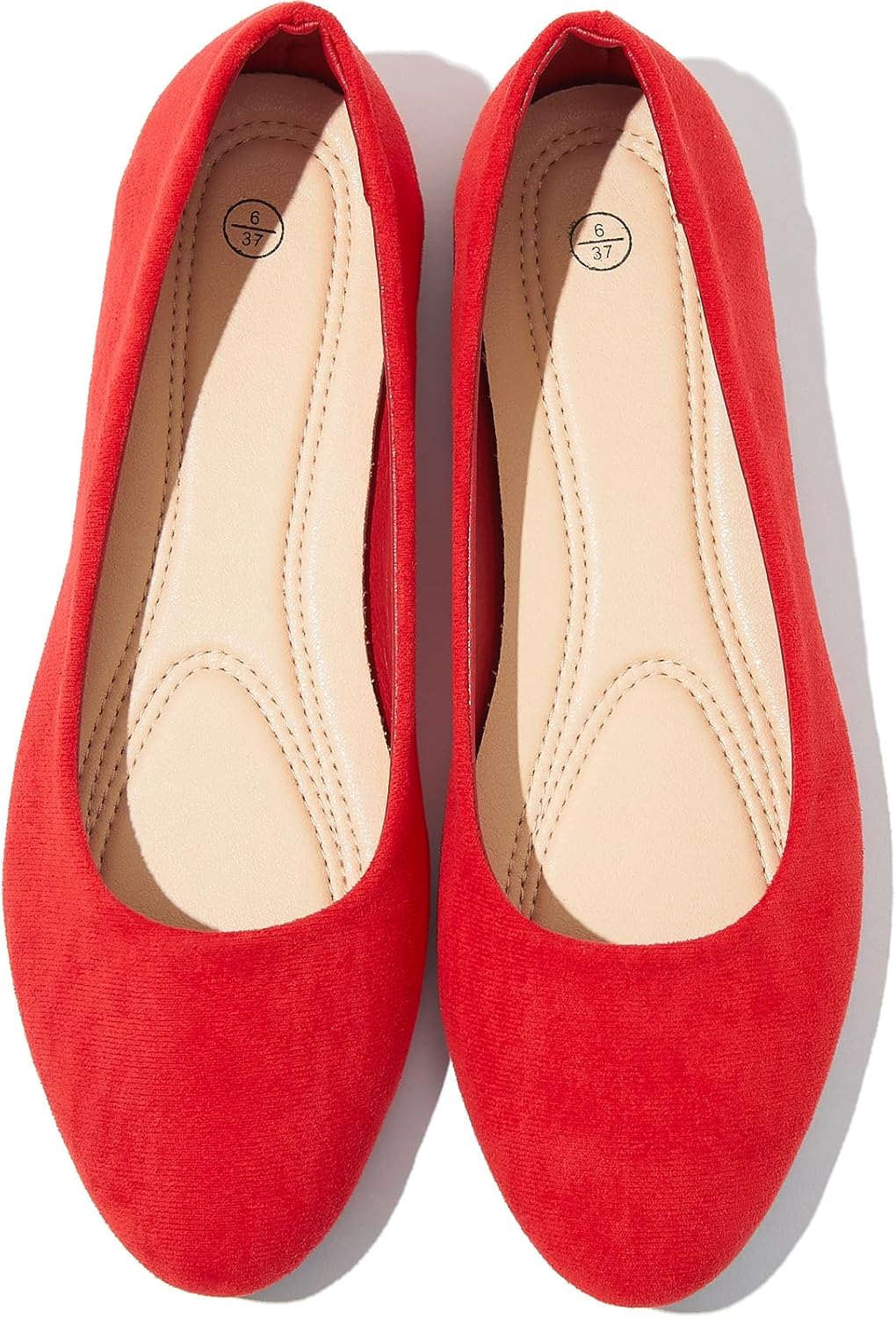 Shupua Flats for Women Round Toe Flat Shoes Dressy Black Ballet Flats Comfortable Womens Dress Shoes Ballerina Flats for Work