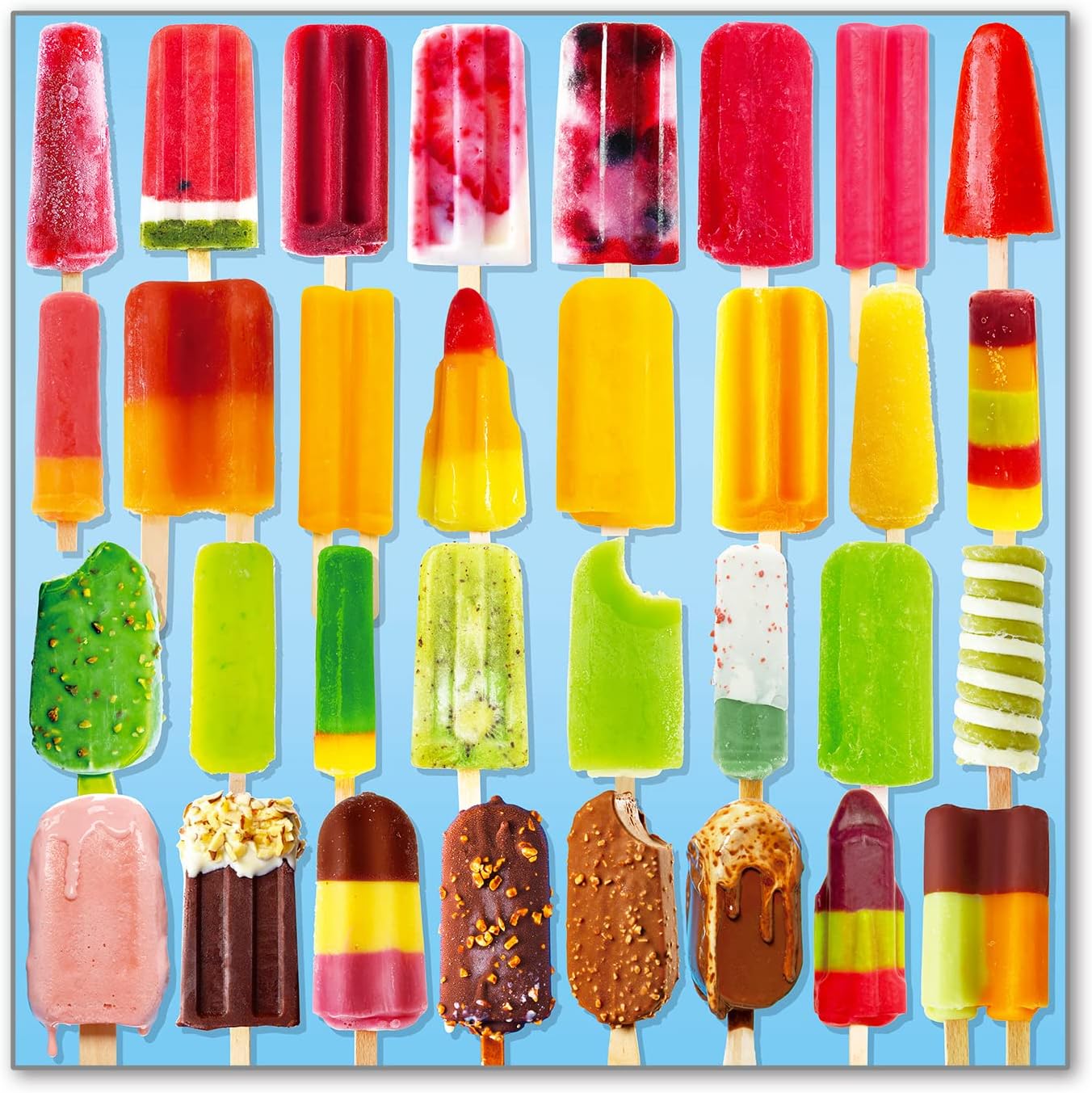 500 Pieces Jigsaw Puzzles for Adults and Teens and Kids Family Happy Gift Colorful Popsicles (Monster Popsicles)