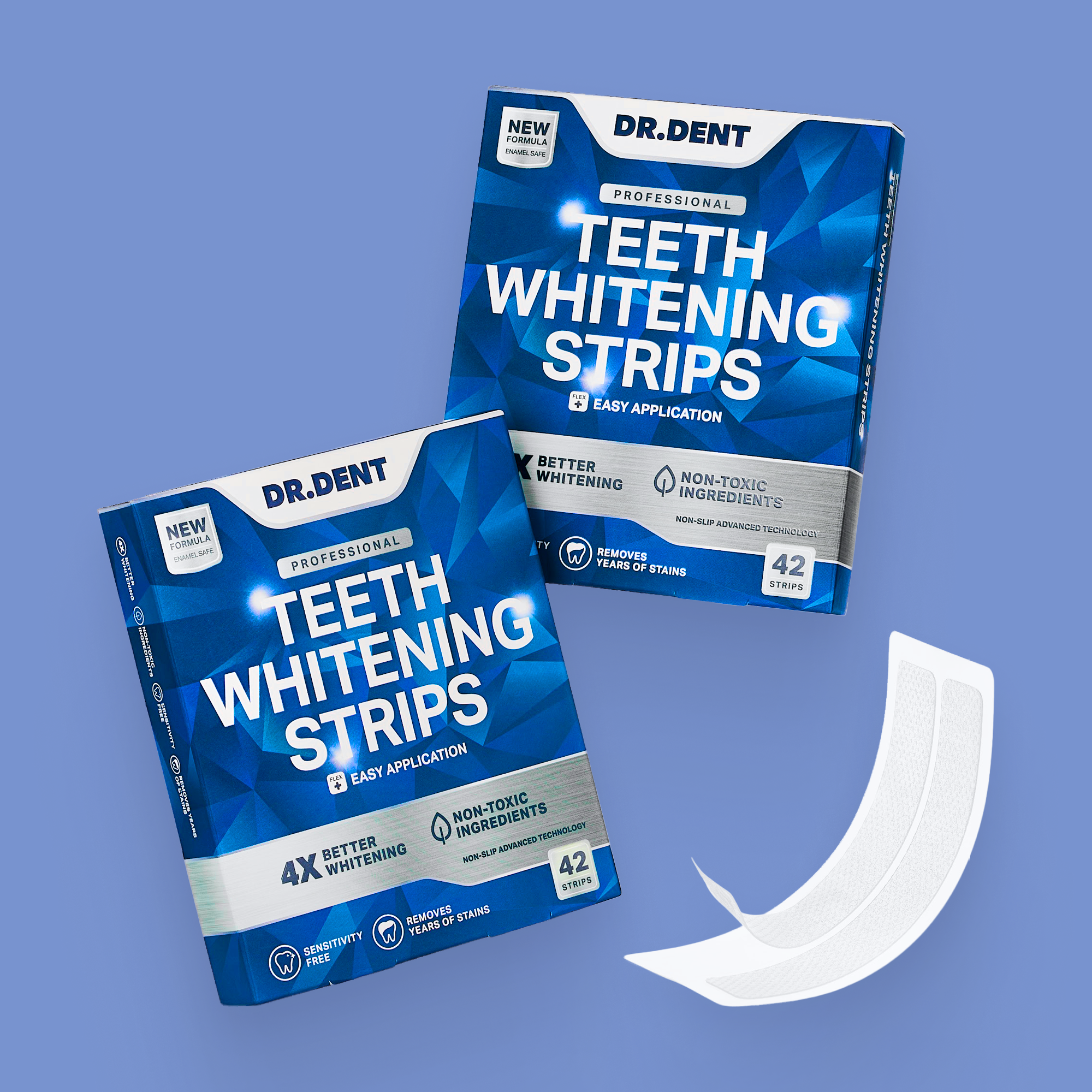 Professional Teeth Whitening Strips – Visible Results in 7 Days