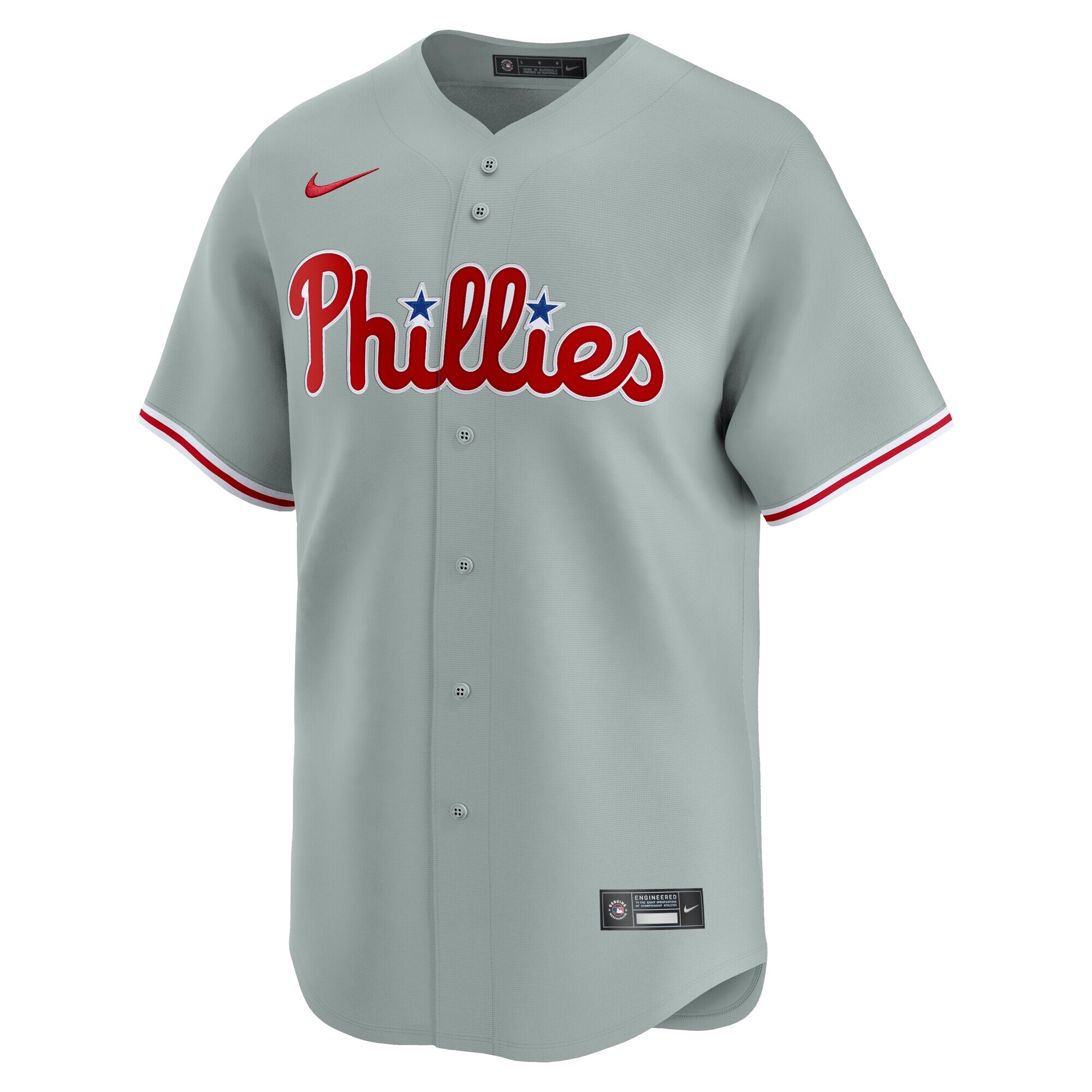 Men's Philadelphia Phillies J.T. Realmuto Nike Gray Road Limited Player Jersey