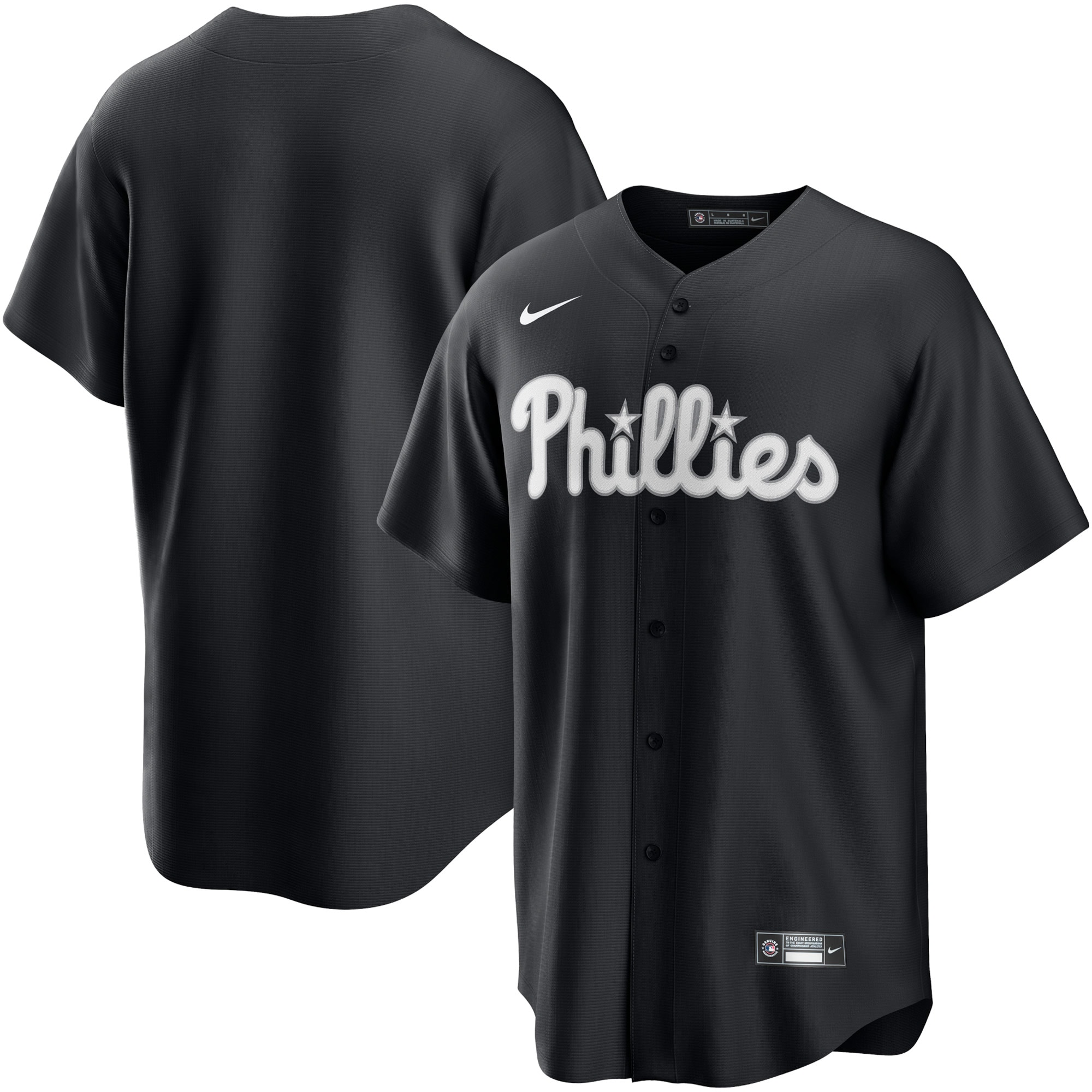 Men's Philadelphia Phillies  Nike Black Replica Jersey