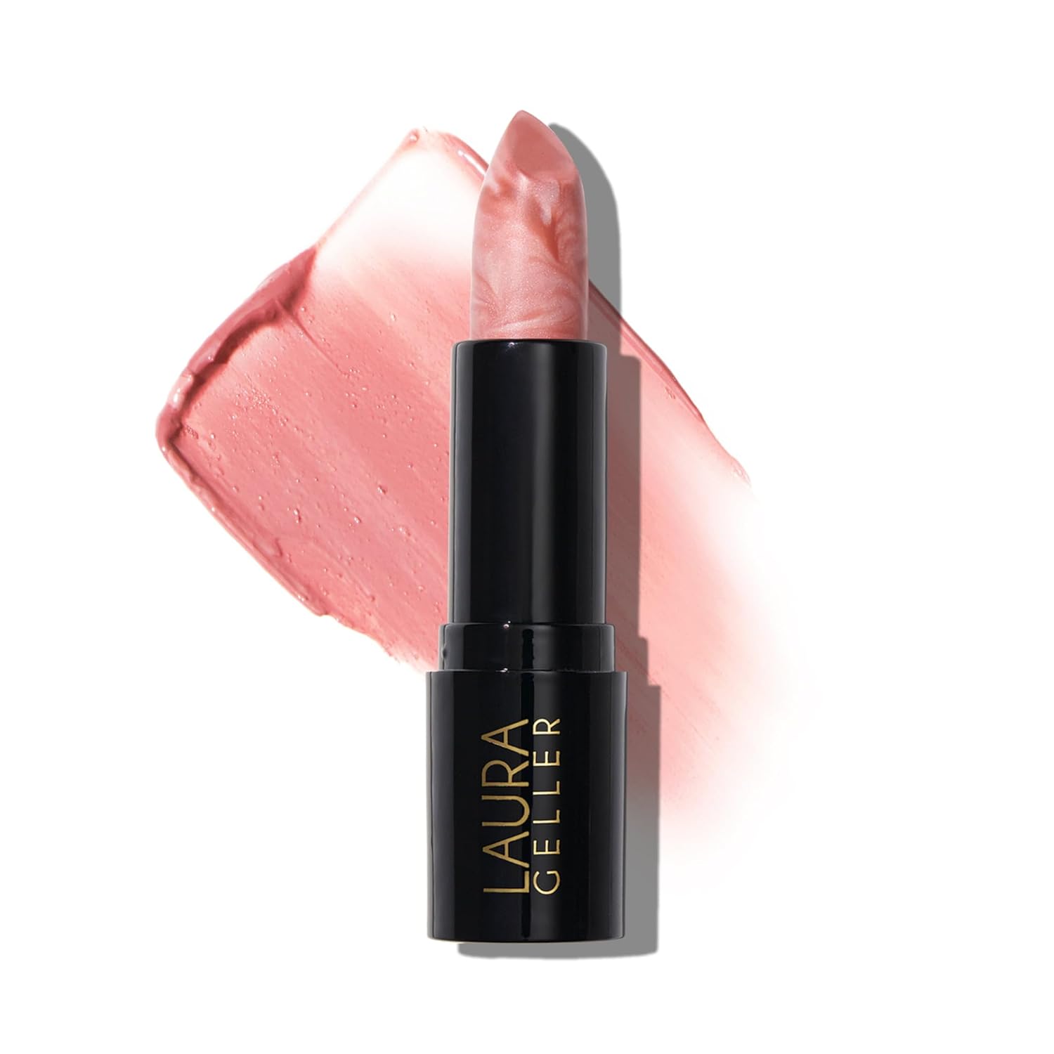 LAURA GELLER NEW YORK Italian Marble Sheer Lipstick - Peach Bellini - Hydrating & Lightweight - Vitamin E & Caster Seed Oil - Cream Finish