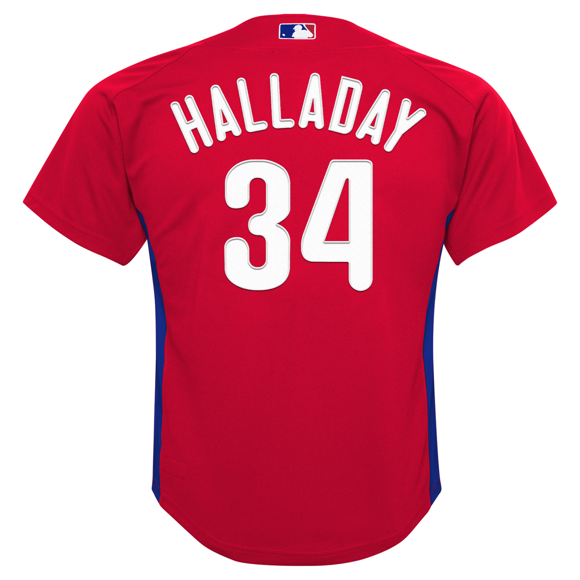 Preschool Philadelphia Phillies Roy Halladay Mitchell & Ness Red Cooperstown Collection Mesh Batting Practice Jersey