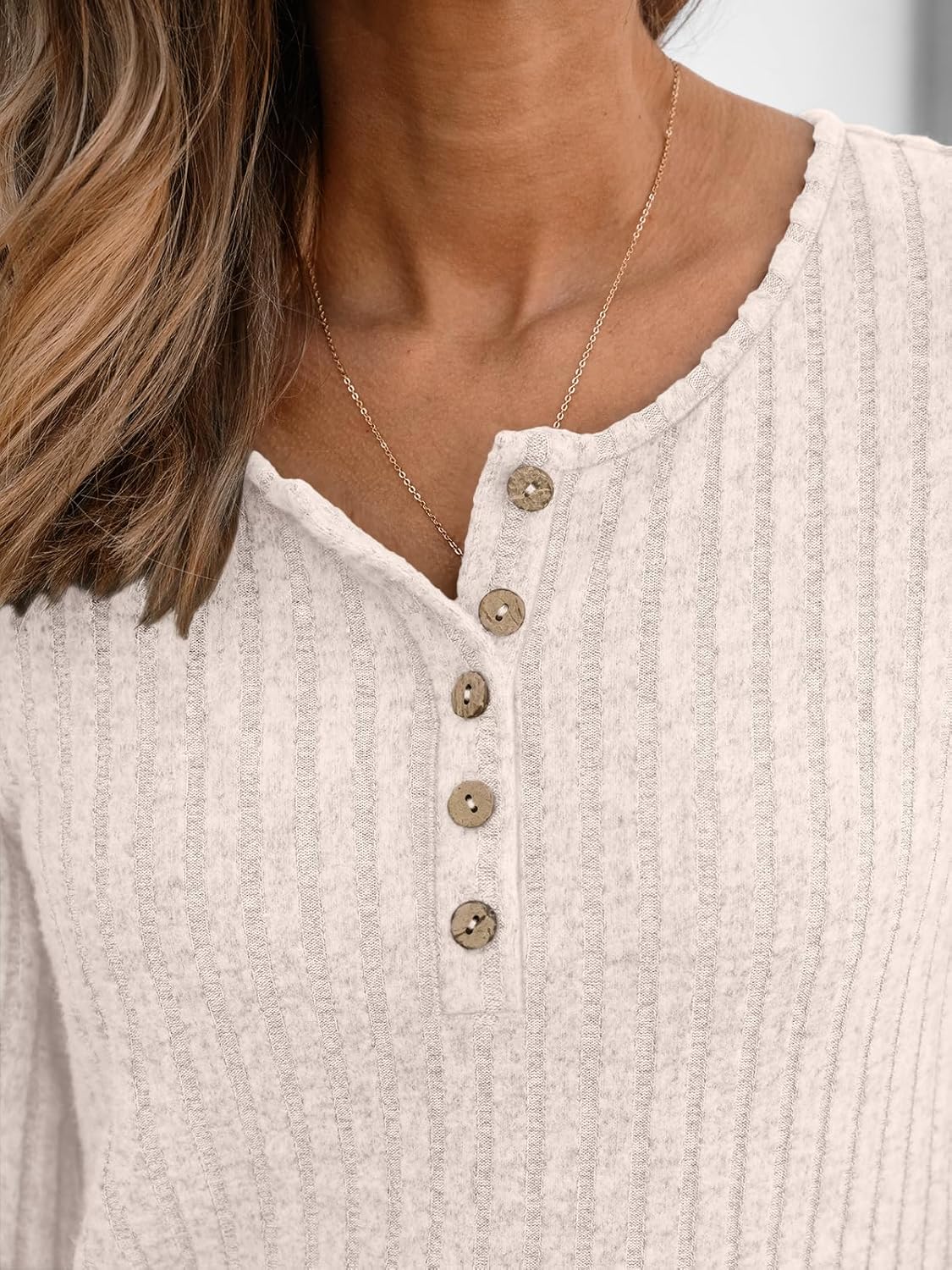 AUTOMET Long Sleeve Henley Shirts Women's Business Casual Lightweight Tunic Sweater Tops