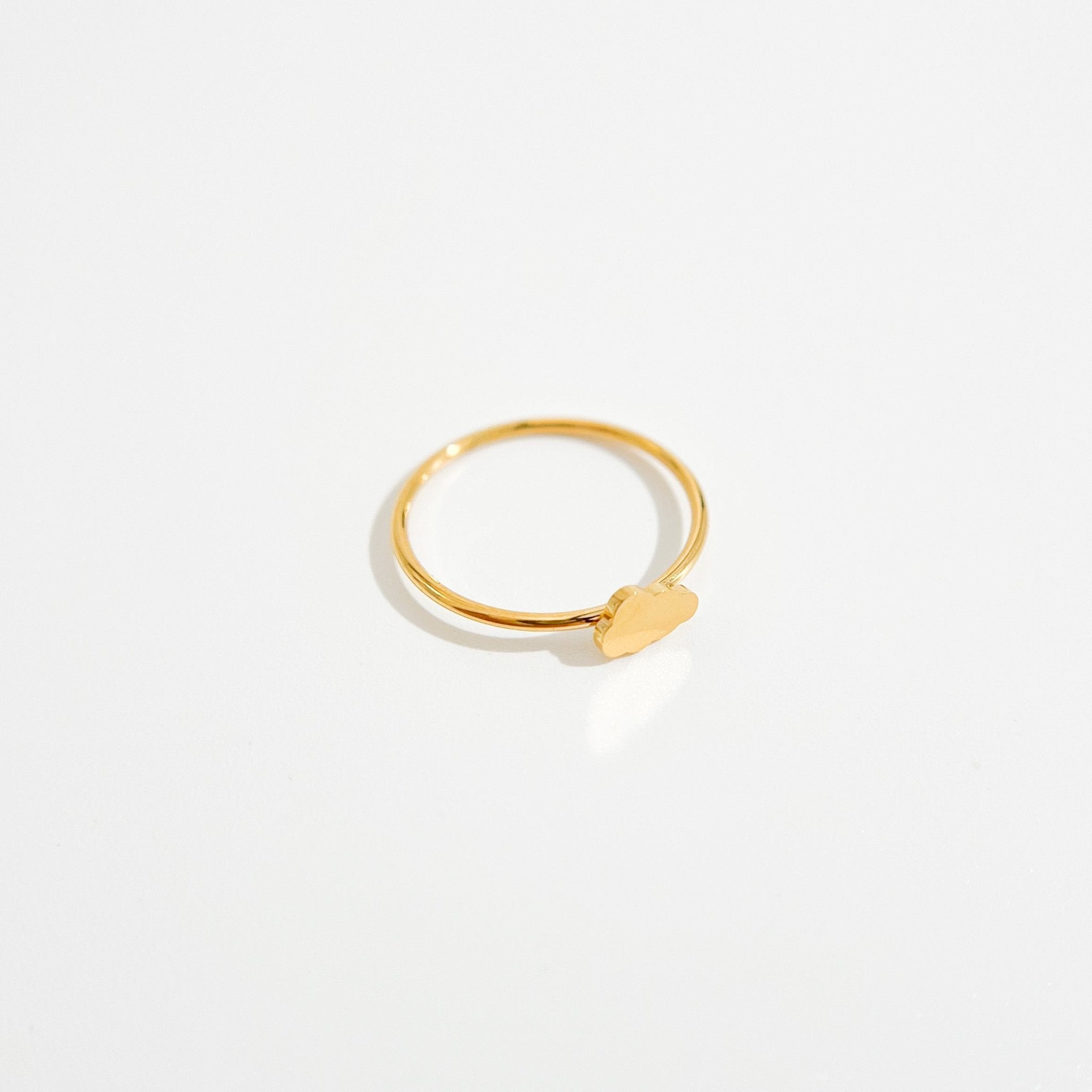 Dainty Cloud Ring in Gold