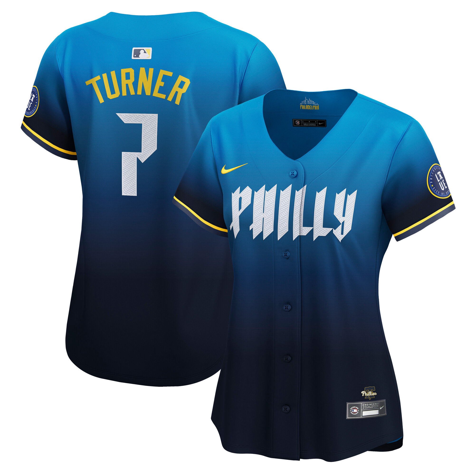 Women's Philadelphia Phillies Trea Turner Nike Navy City Connect Limited Player Jersey