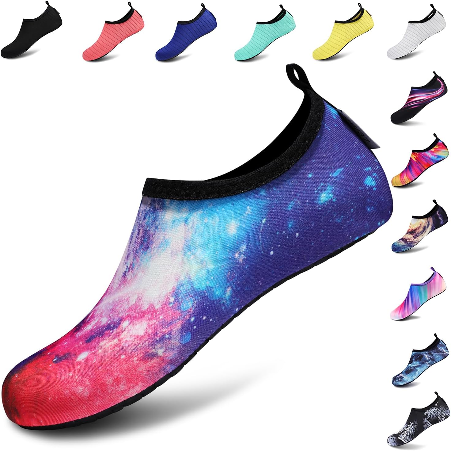 VIFUUR Water Sports Shoes Barefoot Quick-Dry Aqua Yoga Socks Slip-on for Men Women