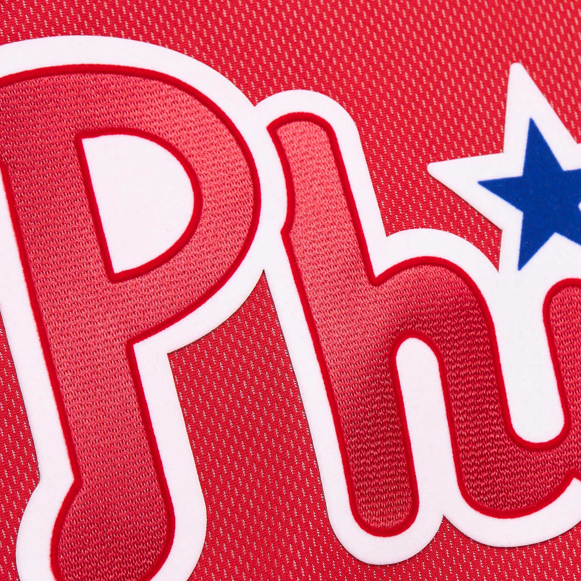 Men's Philadelphia Phillies Roy Halladay Mitchell & Ness Red Cooperstown Collection 2010 Batting Practice Jersey