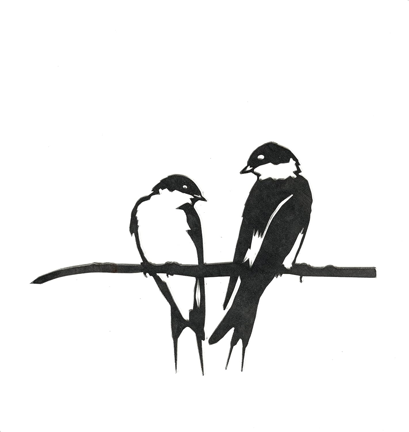 METALBIRD - Bald Eagle - Outdoor Tree Ornaments in Corten Steel - Metal Art Proudly Made in The USA