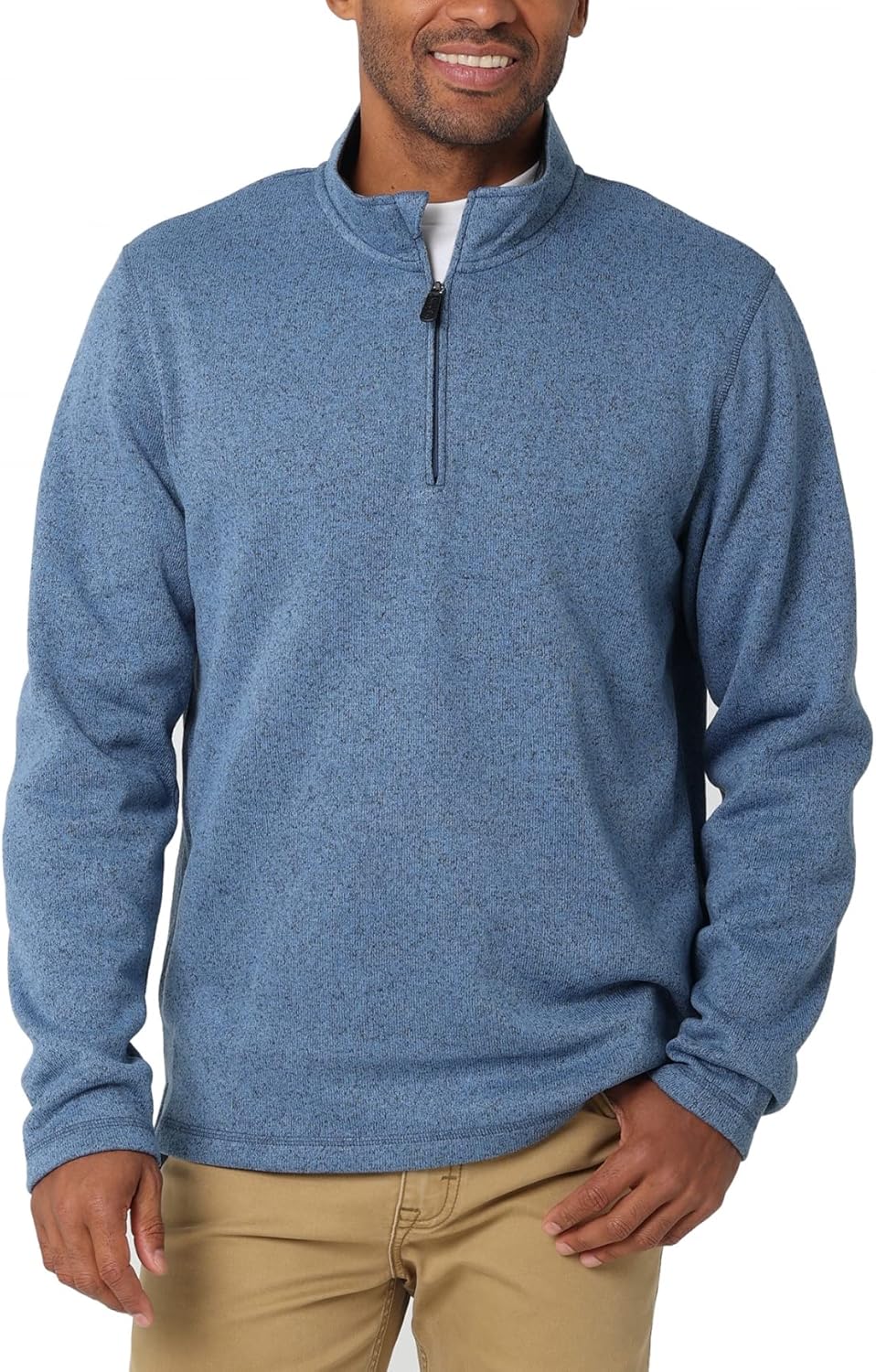 Wrangler Authentics mens Long Sleeve Fleece Quarter-zip