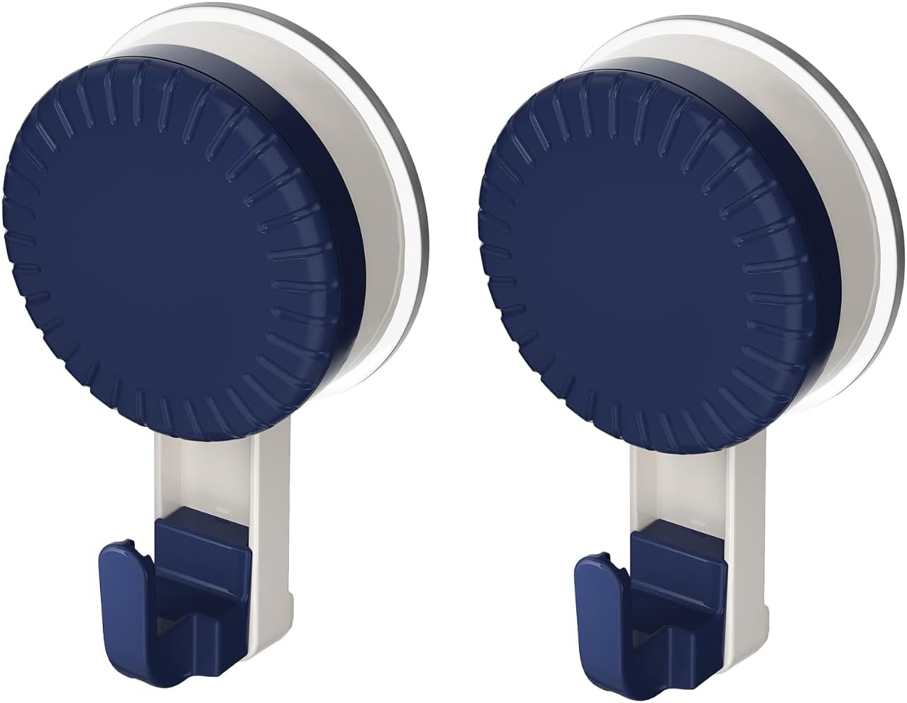 Suction Cup Hooks, One-Second Installation, Reusable,for Use On Glass, Mirrors, and Smooth Tile Surfaces Only, Suitable for Kitchens, Bathrooms, and Toilets. 2-Pack(Transparent)