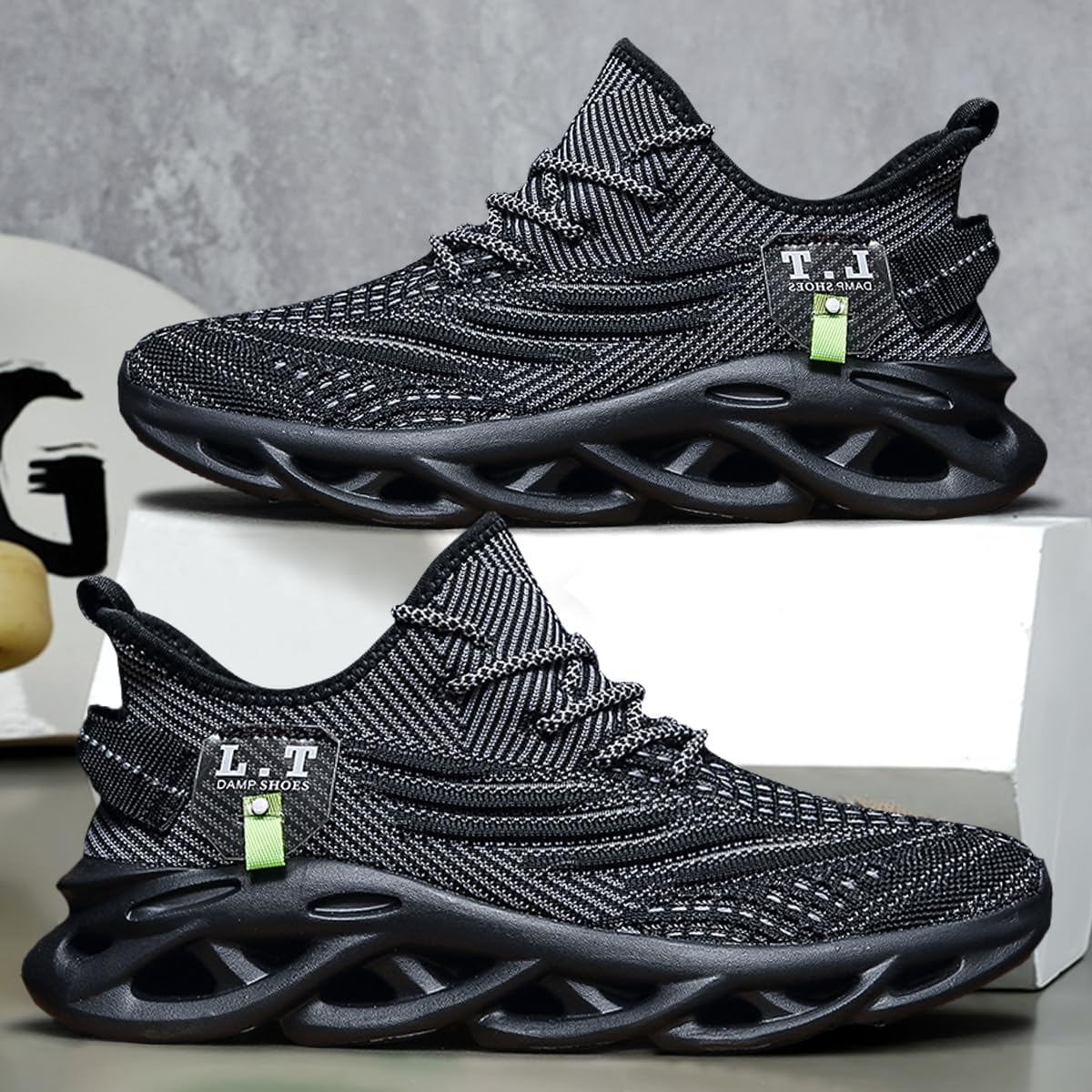 Women Running Shoes Tennis Walking Slip On Sneakers Workout Gym Athletic Jogging Lightweight Breathable Mesh Non-Slip Comfort Sole Cushioned Sports