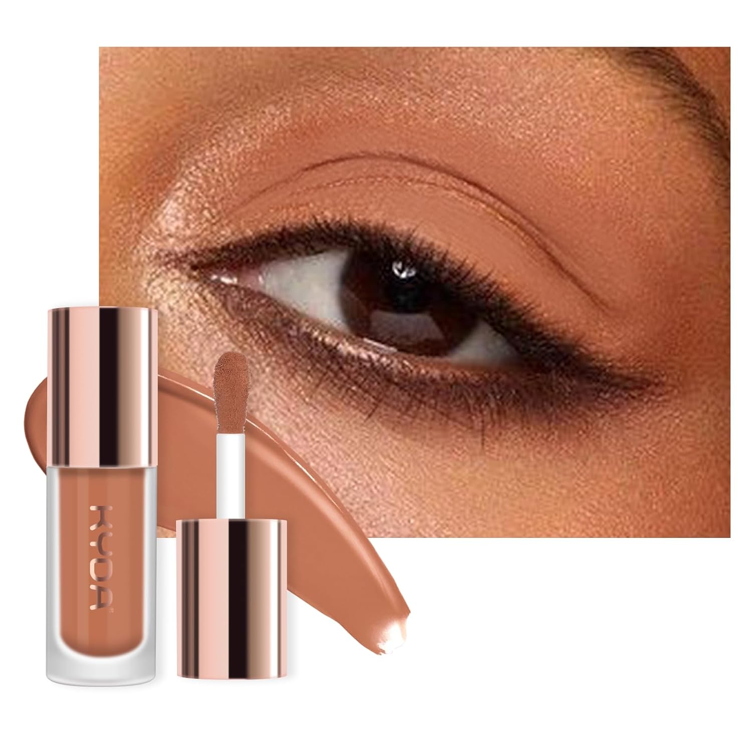 KYDA Liquid Matte Eyeshadow, Soft Matte Purple Eyeshadow, Long-wearing Crease-Resistant Velvet Eyes Tint, Smooth Cream-to-Powder Texture, Multiuse Makeup for Eyes, Cheeks and Lips