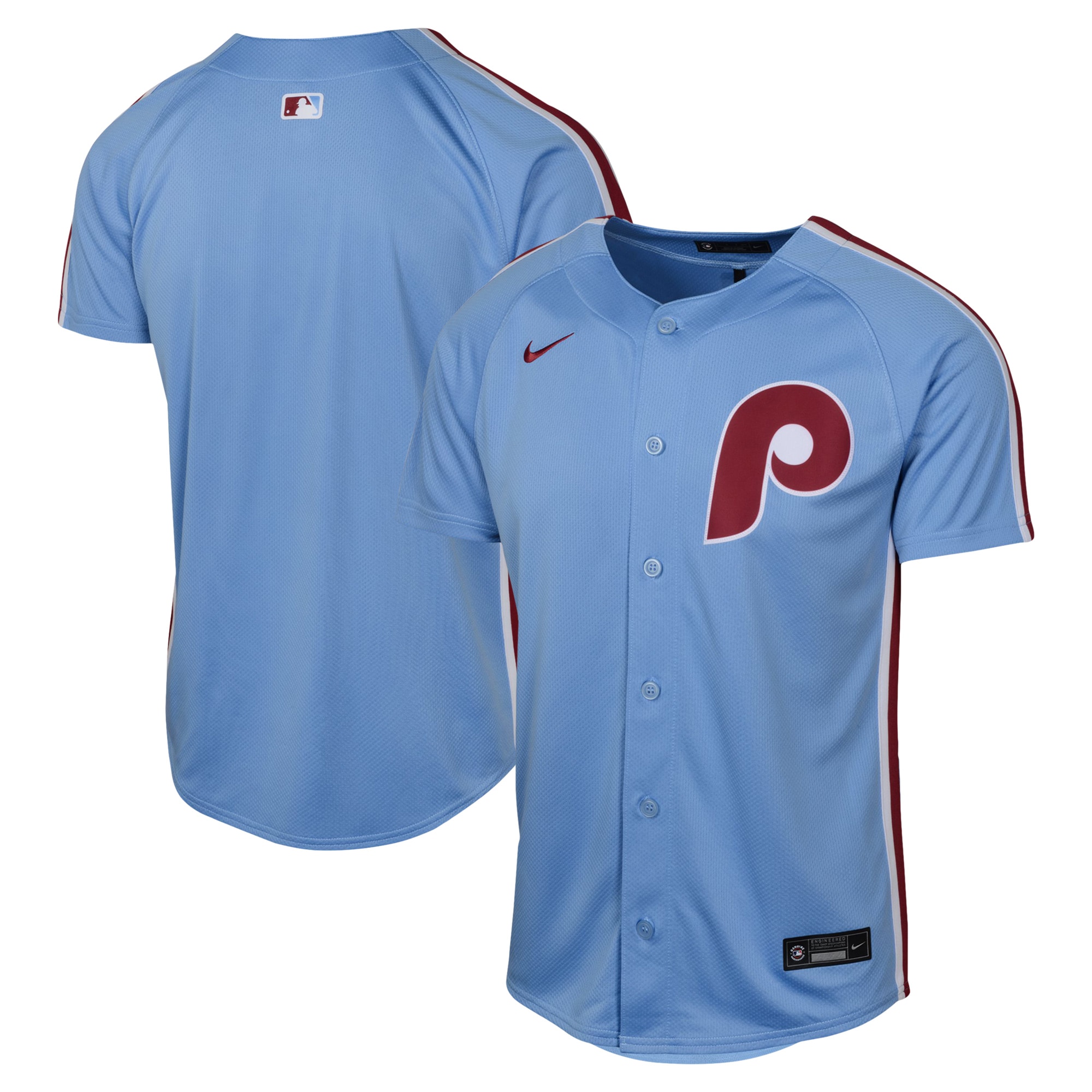 Youth Philadelphia Phillies NikeLight  Blue Alternate Limited Jersey