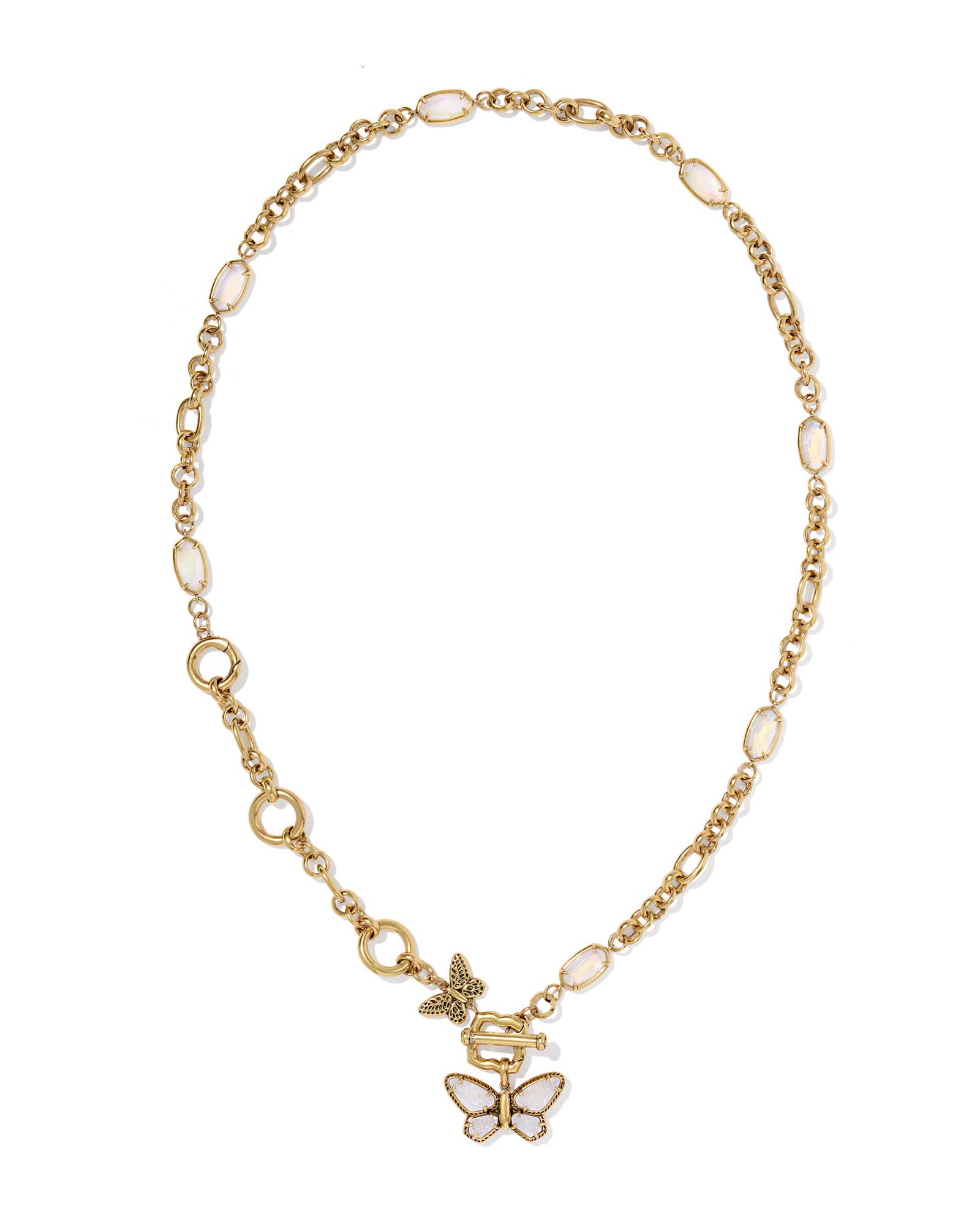 Dolly Parton x Kendra Scott Butterfly Vintage Silver Convertible Y Necklace