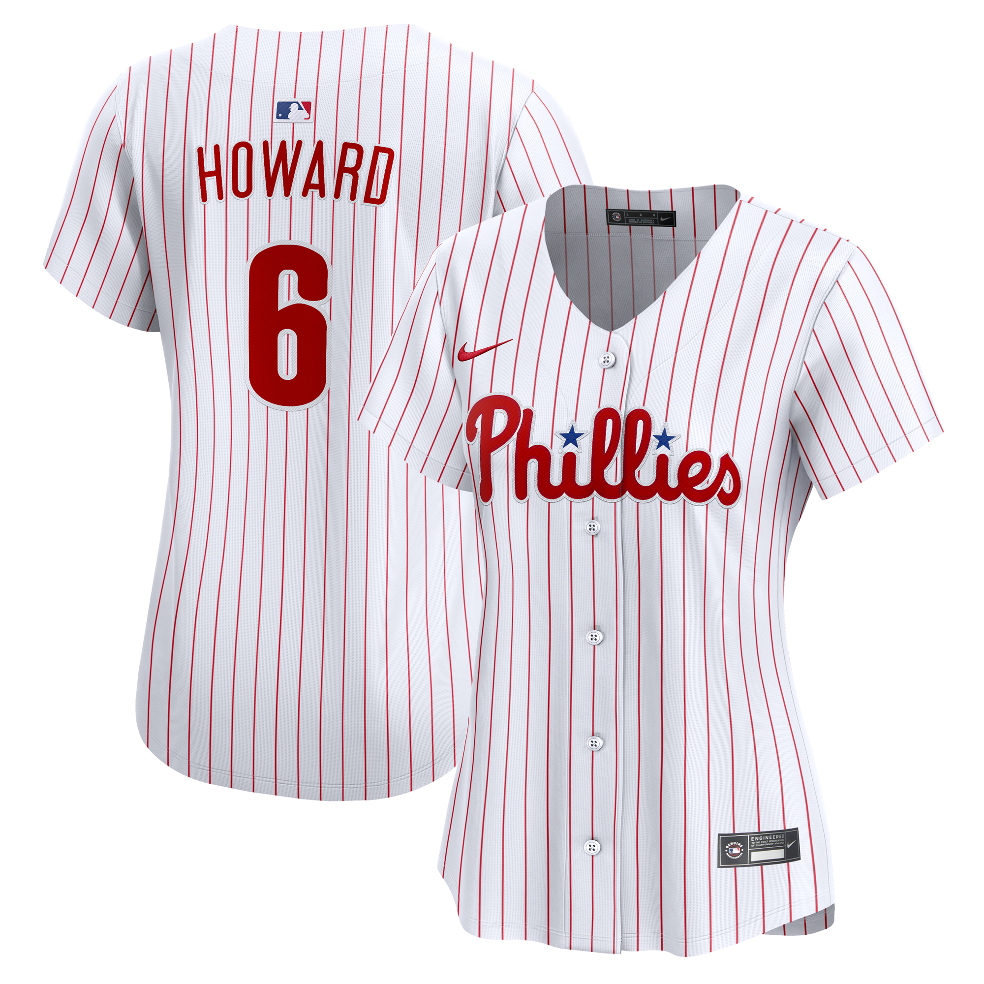 Women's Philadelphia Phillies Ryan Howard Nike White Limited Jersey