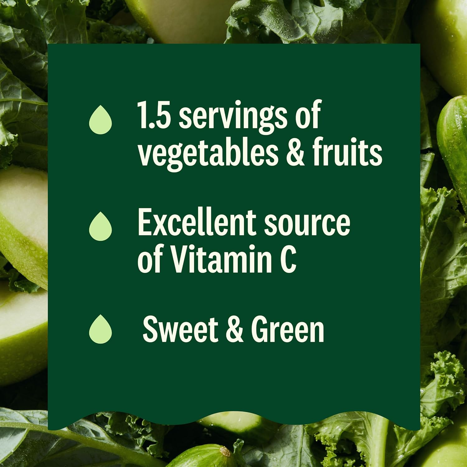 Suja Green Delight Organic & Cold Pressed Fruit and Vegetable Juice Smoothie, 12 Fl Oz Bottle