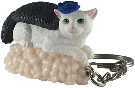 Sushi Cat Clever Idiots Nekozushi Keychain - Blind Box Includes 1 of 5 Collectable Figurines - Authentic Japanese Design Collectable Figurines - (Version 2)