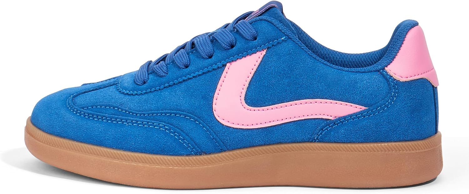 LUCKY STEP Women's Retro Fashion Sneakers Classic Casual Walking Shoes Non Slip Comfort Skate Shoes