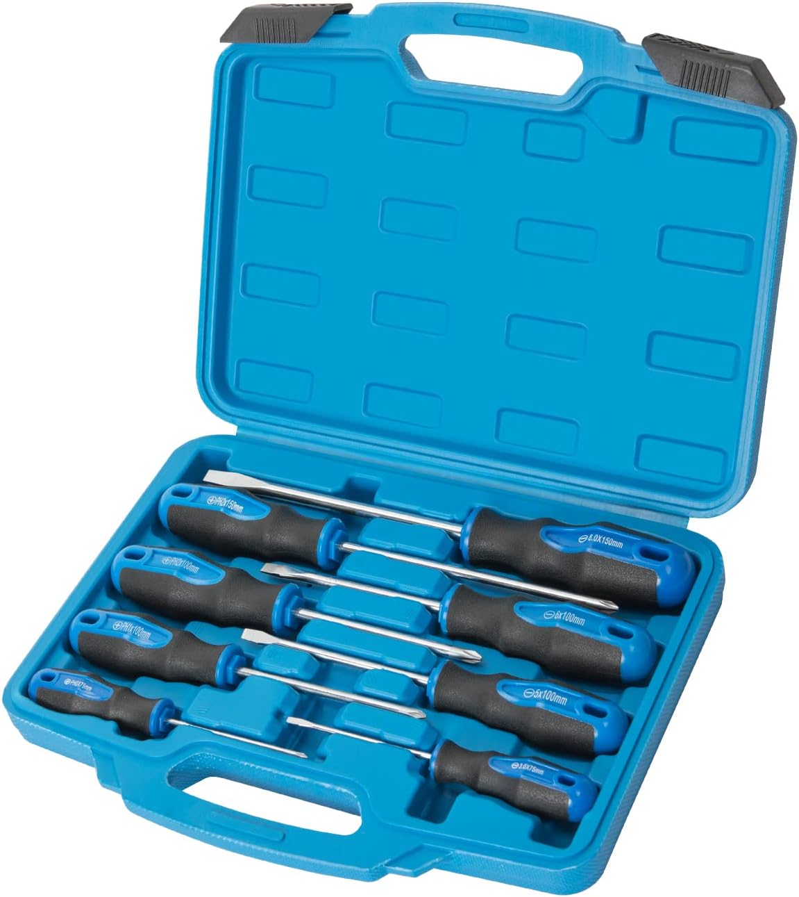 ROTATION 6PCS Magnetic Tip Screwdriver Set, 3 Phillips and 3 Flat, Professional Cushion Grip | 6-Piece Hand Tools Set